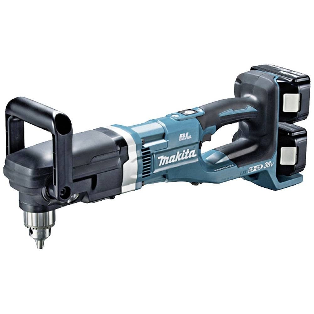 Makita Bohrmaschine Akku-Winkelbohrmaschine 2x18V (ohne Akku, ohne Ladegerät) im DDA460ZK, ohne Akku, inkl. Koffer