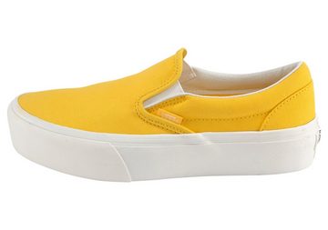 Vans Classic Slip-On Platform Plateausneaker aus textilem Canvas-Material