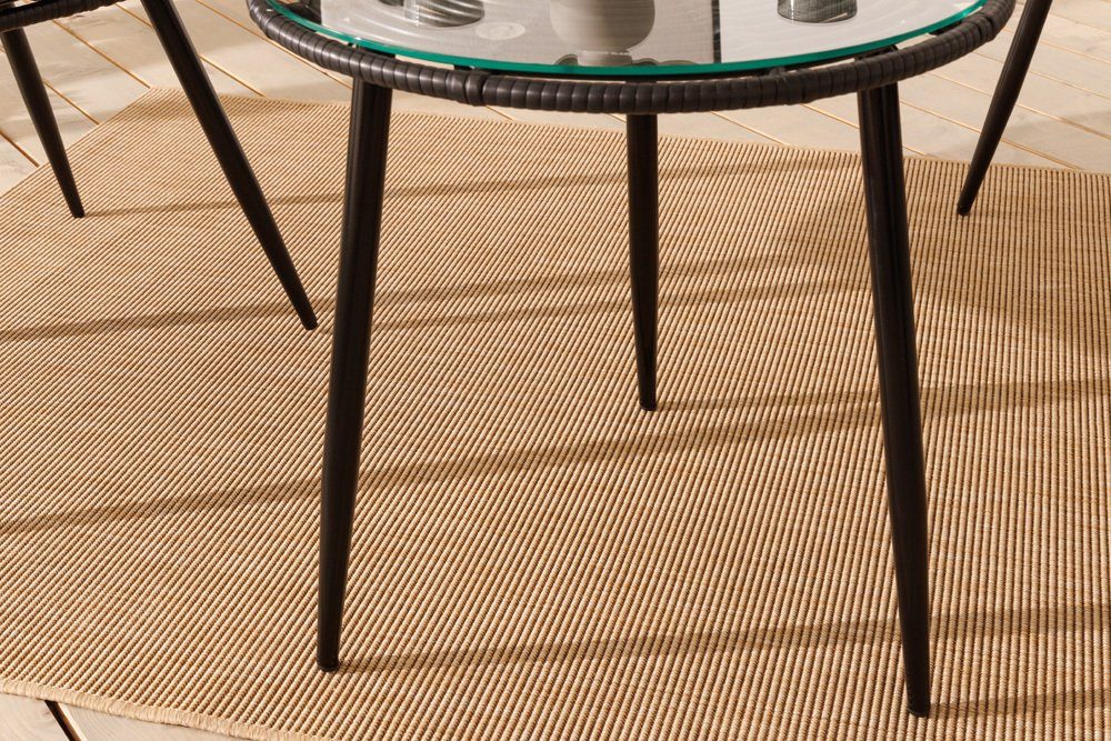 riess-ambiente Balkonset PARIS schwarz, (Set, 3-tlg), Garten · Terrasse · Tisch · Stühle · Sitzgruppe · Outdoor · Design