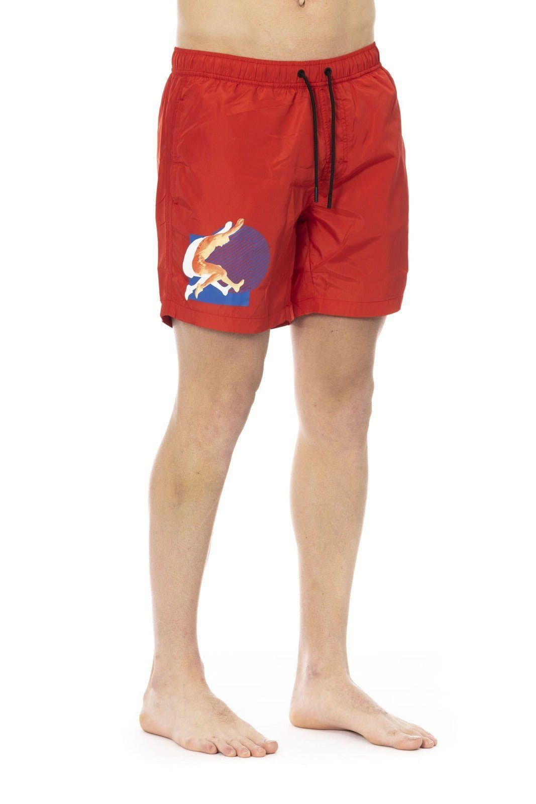 für Beachwear, Must-Have Bikkembergs Rot Bikkembergs Herren Boxershorts, Sommerurlaub deinen Boxer-Badehose
