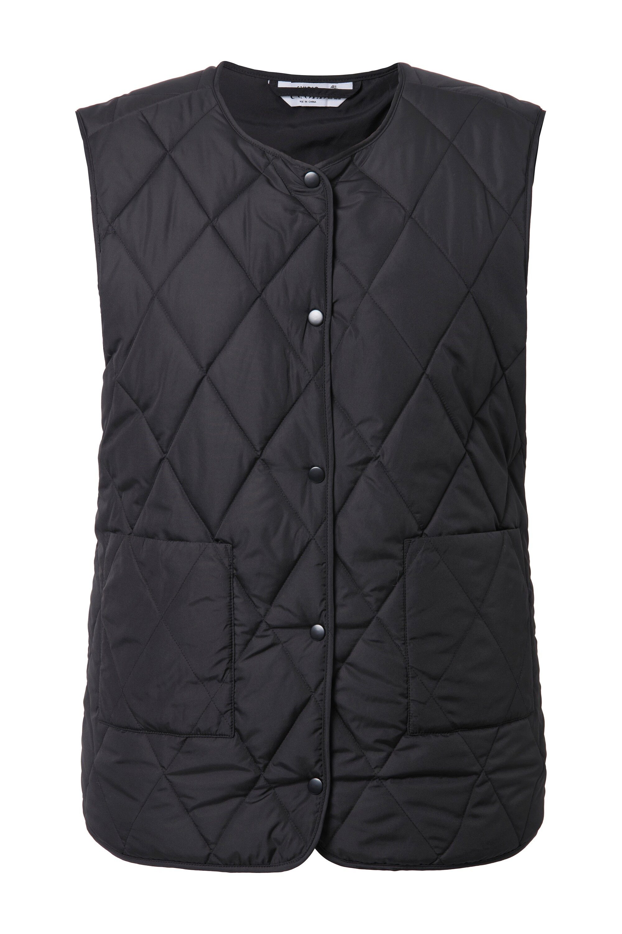 Studio Untold Steppweste Light-Steppweste Oversize Shape Druckköpfe günstig online kaufen