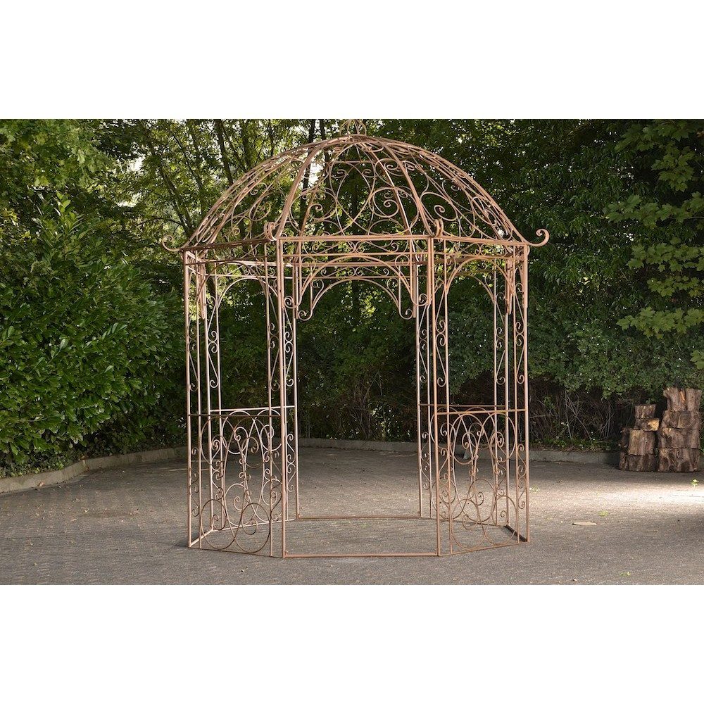 CLP Pavillon Rankpavillon Gartenlaube Rosenpavillon, (Spar-Set, Ø 285 x 313 cm stabil), Rankhilfe, Jugendstil-Design, Eisen pulverbeschichtet