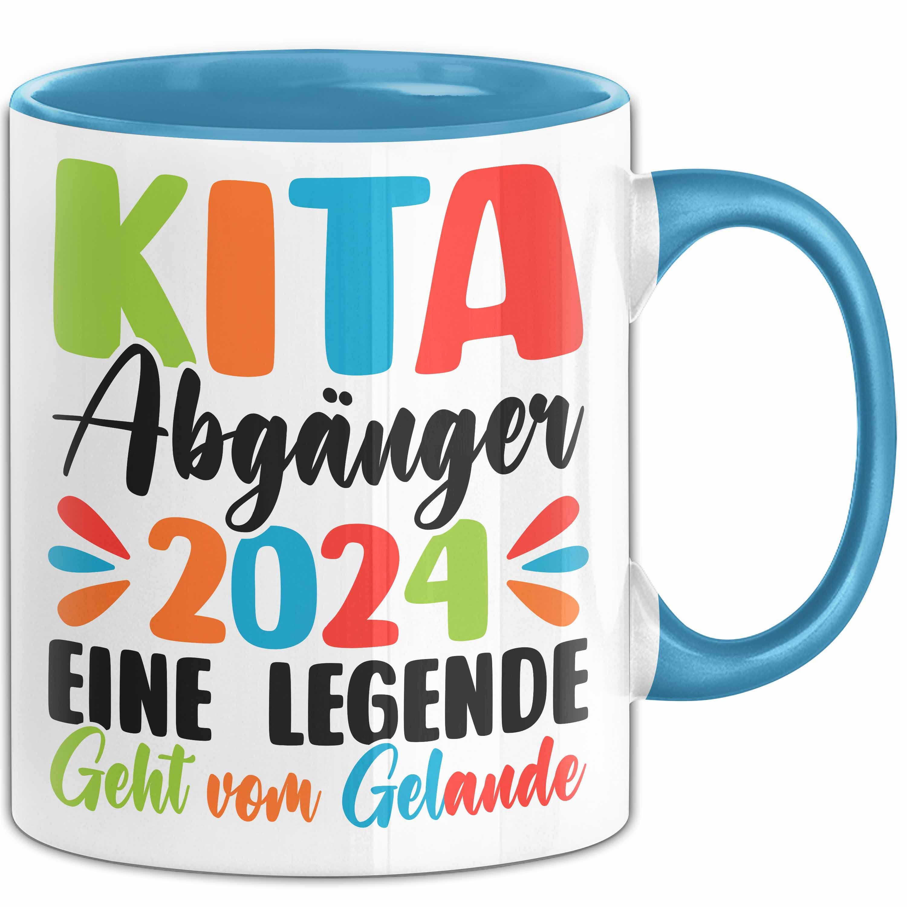 Trendation Tasse Einschulung Tasse Geschenk Kita Abgänger 2025 Eine Legende Geht Vom Ge, Keramik
