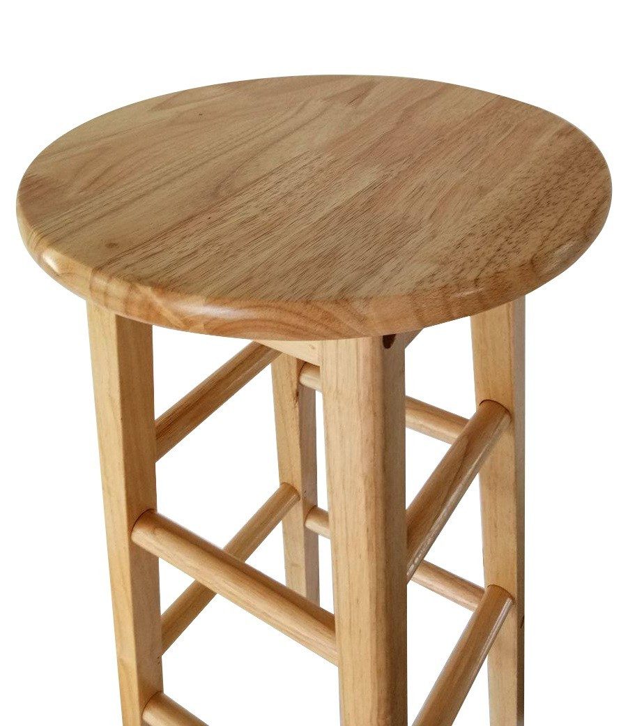 Nature-Lounge Barhocker Barhocker aus Kautschukholz - günstig online kaufen