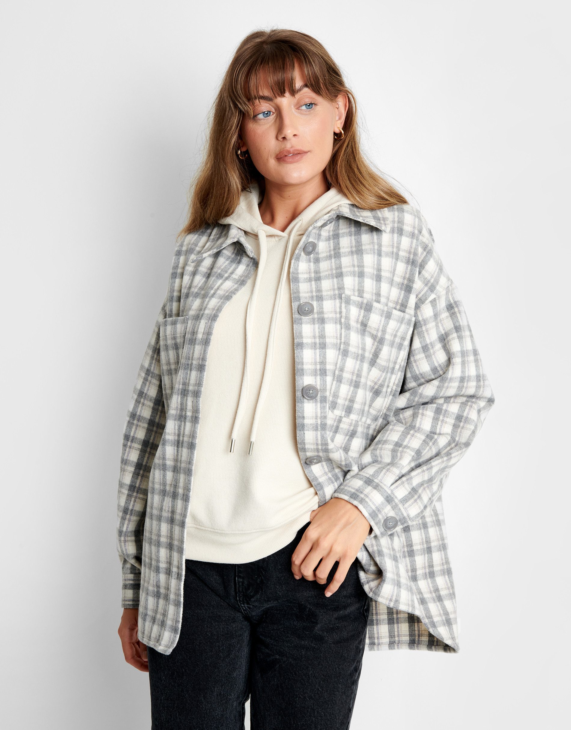 Threadbare Flanellbluse Drake Shacket im tollen Karo-Design günstig online kaufen