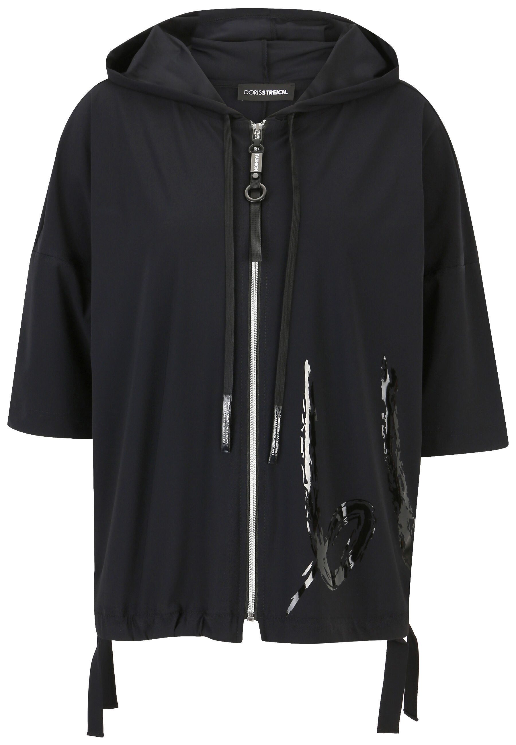 Doris Streich Kapuzensweatjacke mit 3/4 Arm