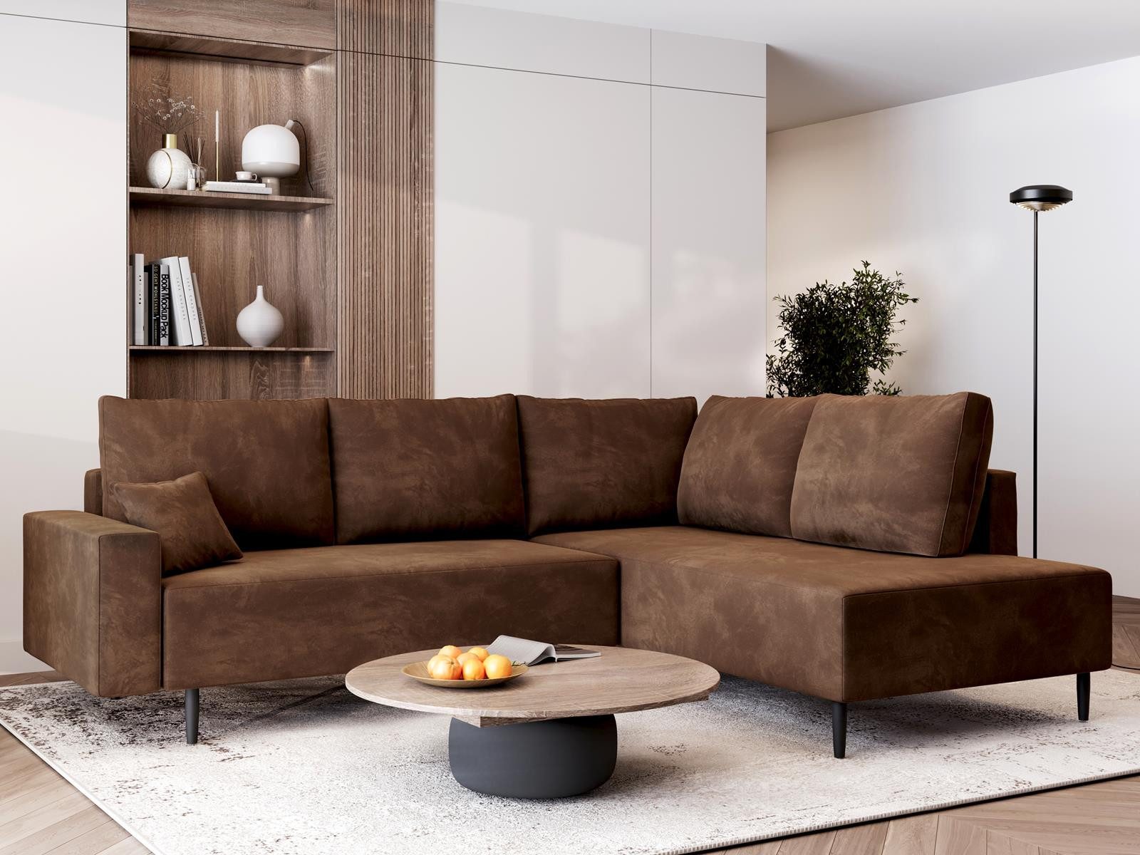 Compleo Ecksofa mit Bonellfederung BLAIR, Bequemes, modernes, L-form, Modern design