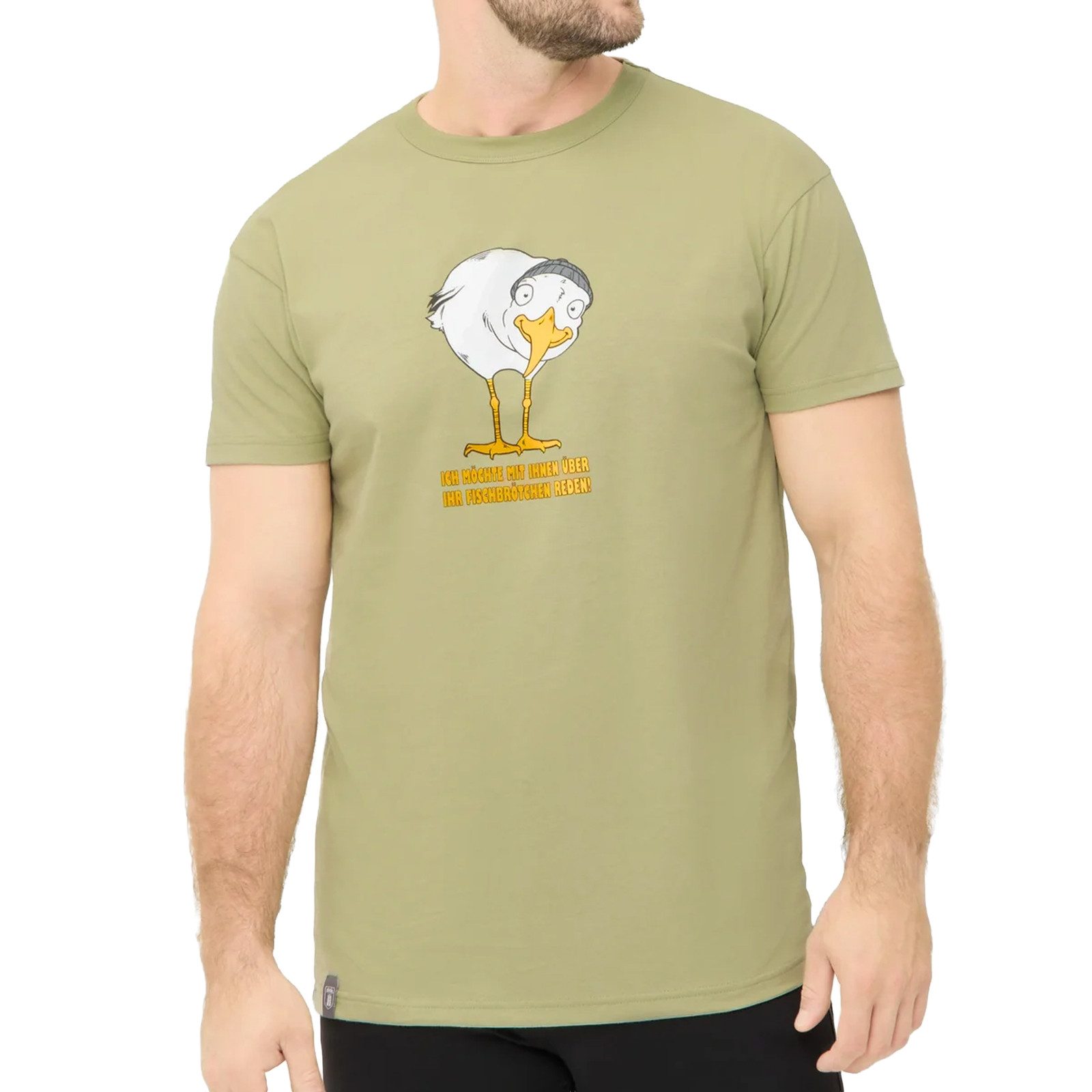 Derbe T-Shirt Brötchenmöwe mit Print