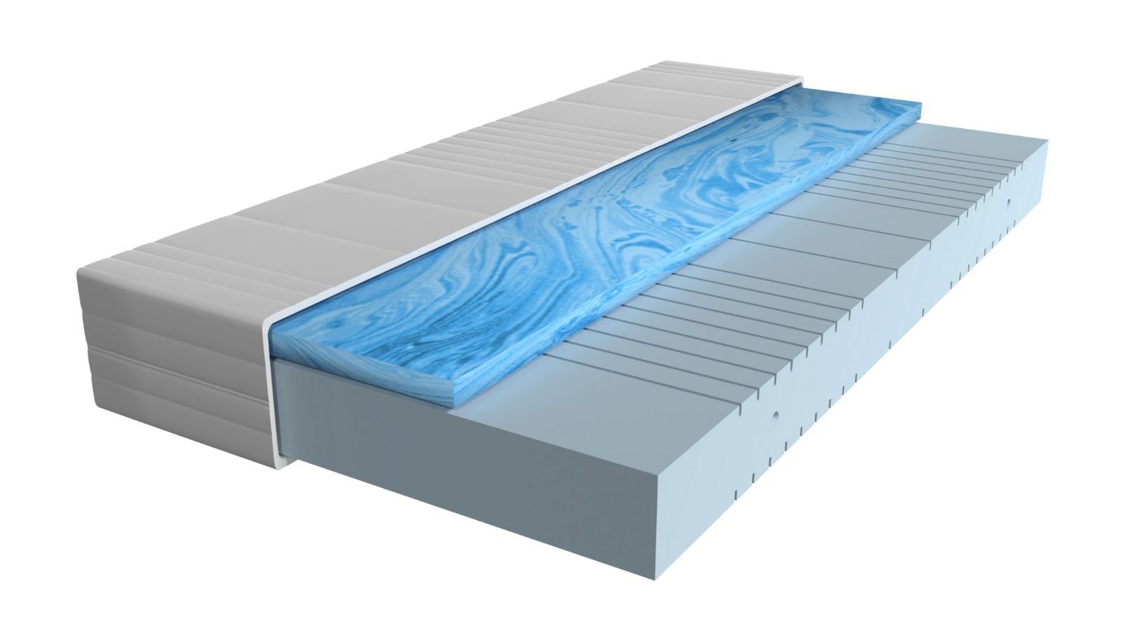 Gelschaum-Matratze, hoch, Qualitätsmatratzen, AM Gelschaummatratze cm 7-Zonen 20 cm 90x200