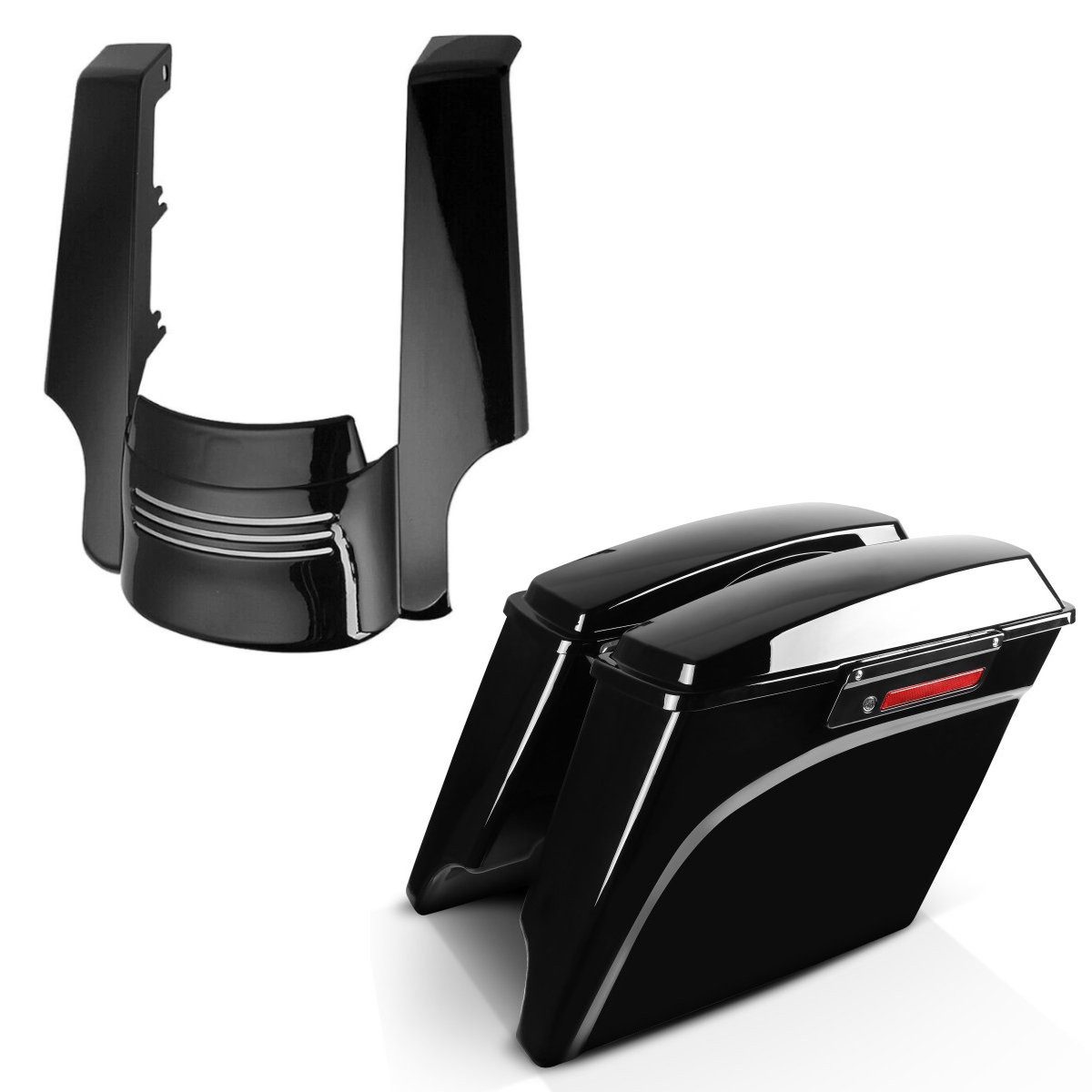 Craftride Koffer Set Seitenkoffer passend für Harley Davidson Touring 94-13 # 35Ltr und