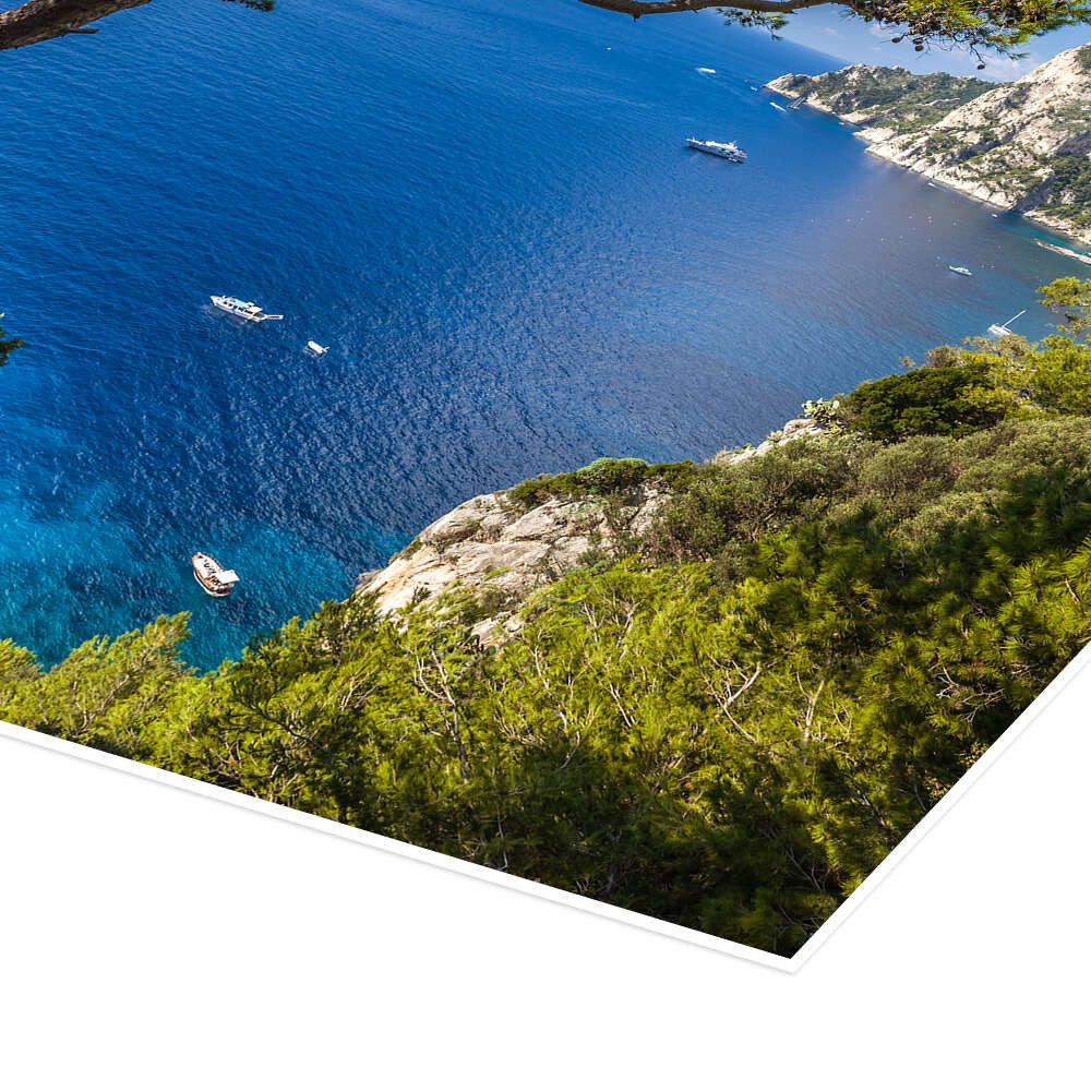 Posterlounge Wandbild Traumhafter Meerblick in Capri (Italien), Christian Müringer, erhältlich als Poster, Leinwandbild, Wandsticker oder Acrylglasbild