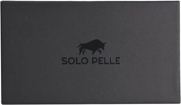 Solo Pelle Kartenetui Kartenetui, Kreditkartenetui, Leder Geldbörse Slim Wallet, echt Leder, Made in Europe in elegantem Design mit RFID Schutz
