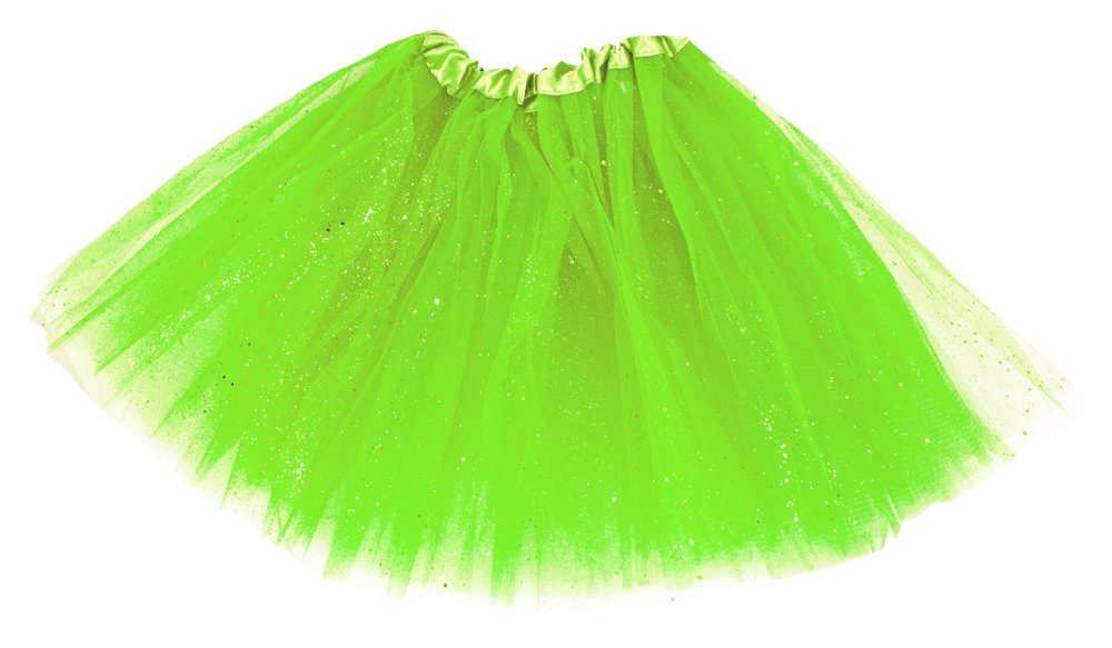 Das Kostümland Kostüm Glitzer Petticoat 40 cm - Hellgrün