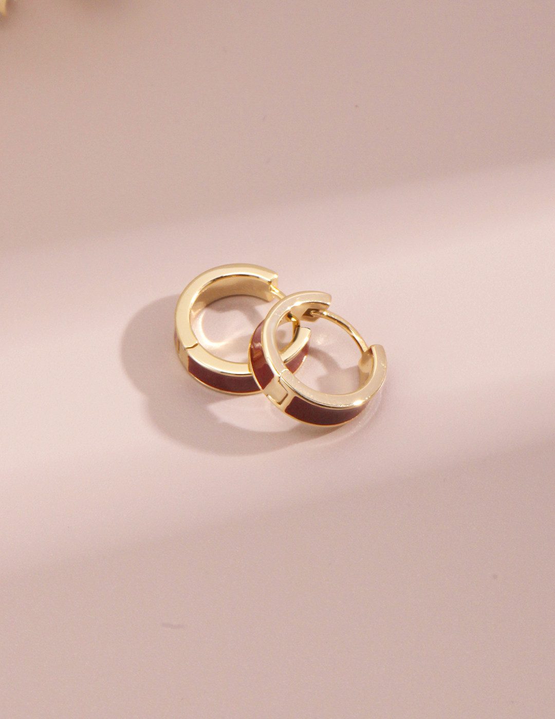 Jumpeak Paar Ohrstecker Ohrringe Silber 925 Damen,Ohrstecker Rot,Ohrstecker Mädchen,Ohrringe, 18K vergoldet,Ohrringe mit Tropfenglasur,schwester geschenk,Geburtstag