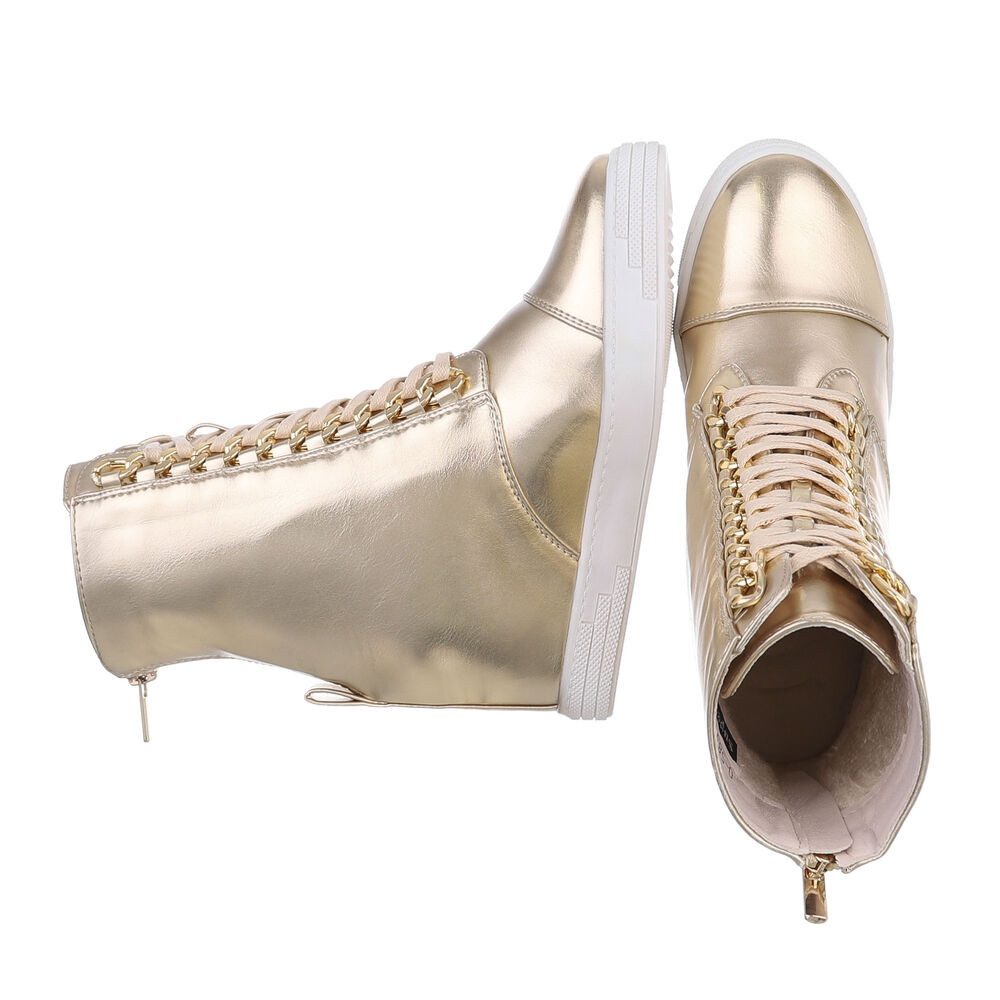 Ital-Design Damen Schnürschuhe Freizeit Schnürstiefelette (87108894) Keilab günstig online kaufen