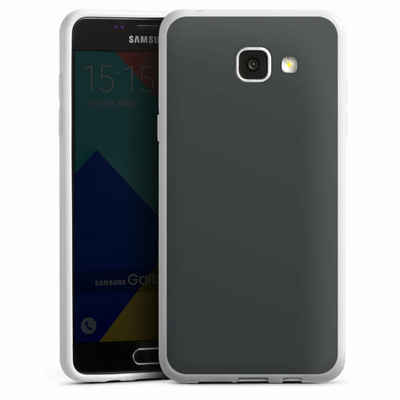 DeinDesign Handyhülle einfarbig schwarz Farbe Schwarz, Samsung Galaxy A5 (2016) Silikon Hülle Bumper Case Handy Schutzhülle