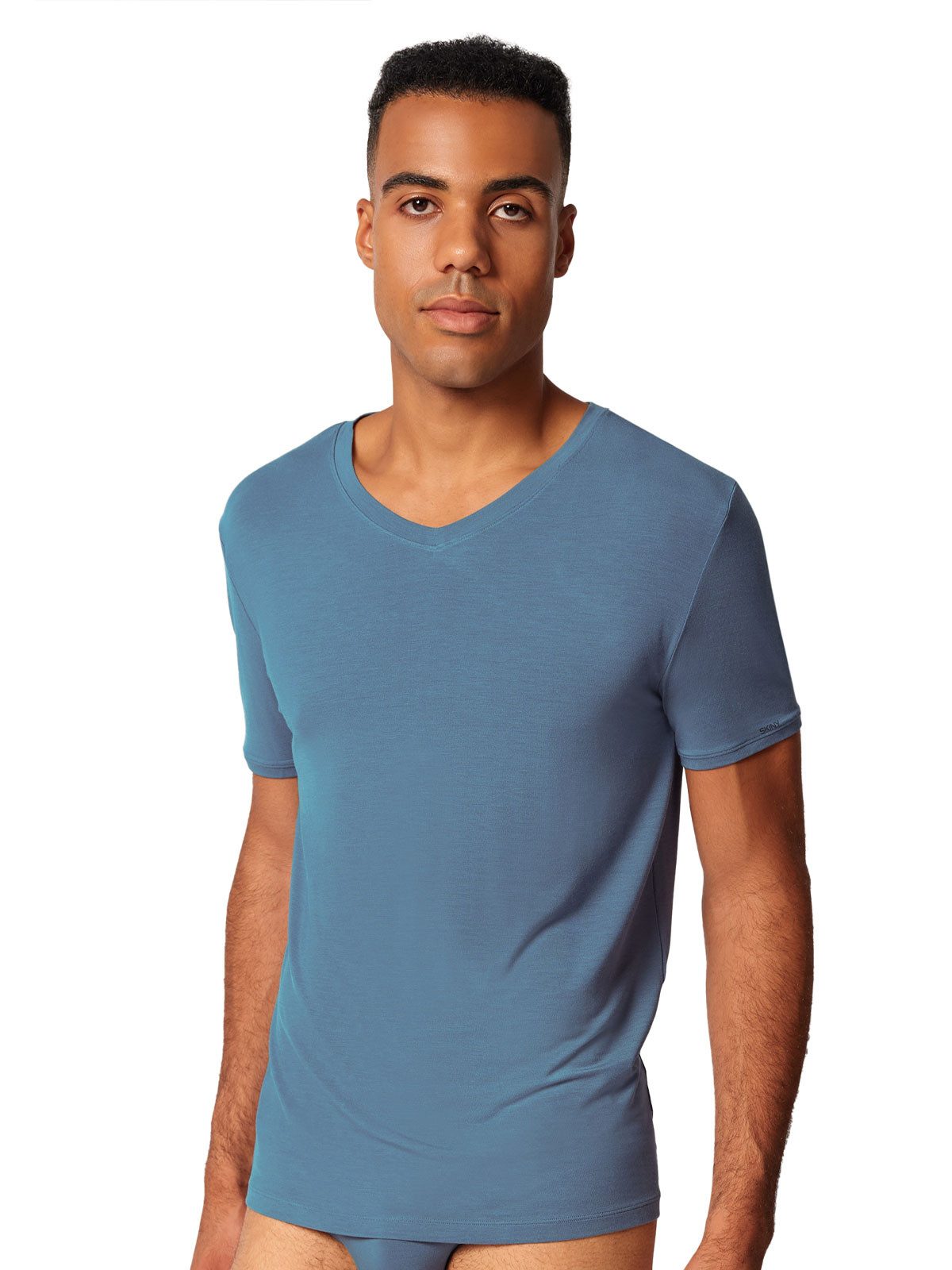 Skiny Unterziehshirt Herren V-Shirt kurzarm Calmodal günstig online kaufen