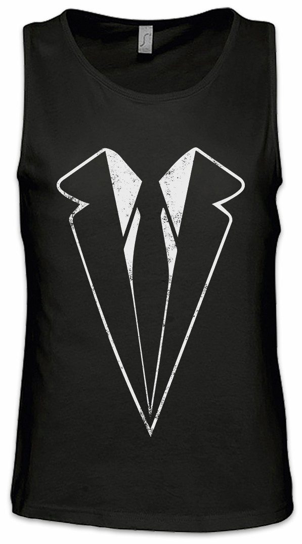 Urban Backwoods Tanktop Suit Ärmelloses T-Shirt Suits Fun Tie necktie Sakko Carnival Costume Fasching Halloween Fassenacht tailleur