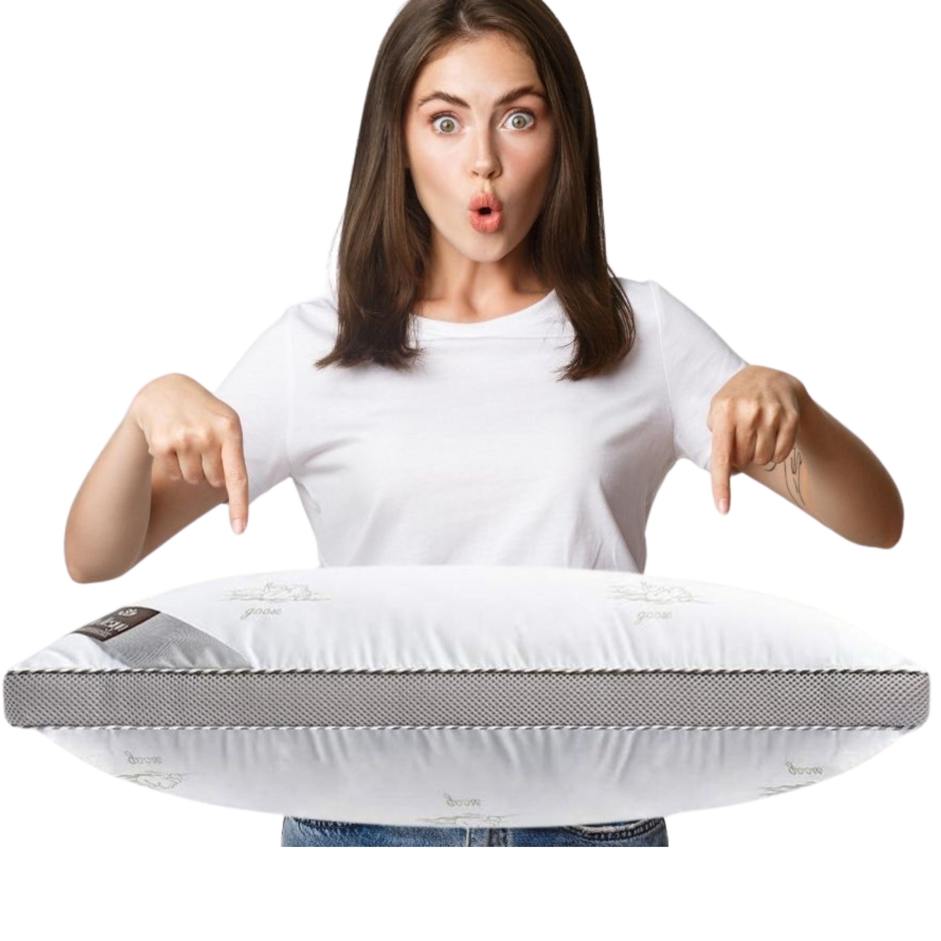 SEI Design Kopfkissen SWAN Classica Soft 3D 80x80 - Dreikammerkissen Schlaf günstig online kaufen