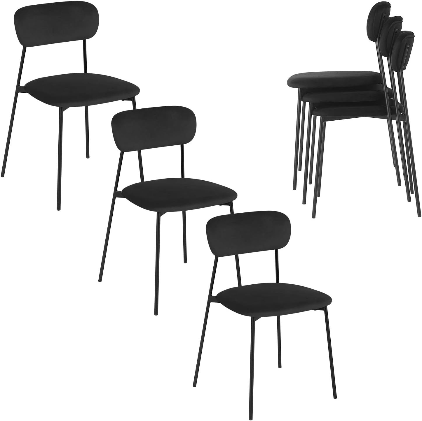 EUGAD Esszimmerstuhl (6 St), 4er Set, günstig online kaufen