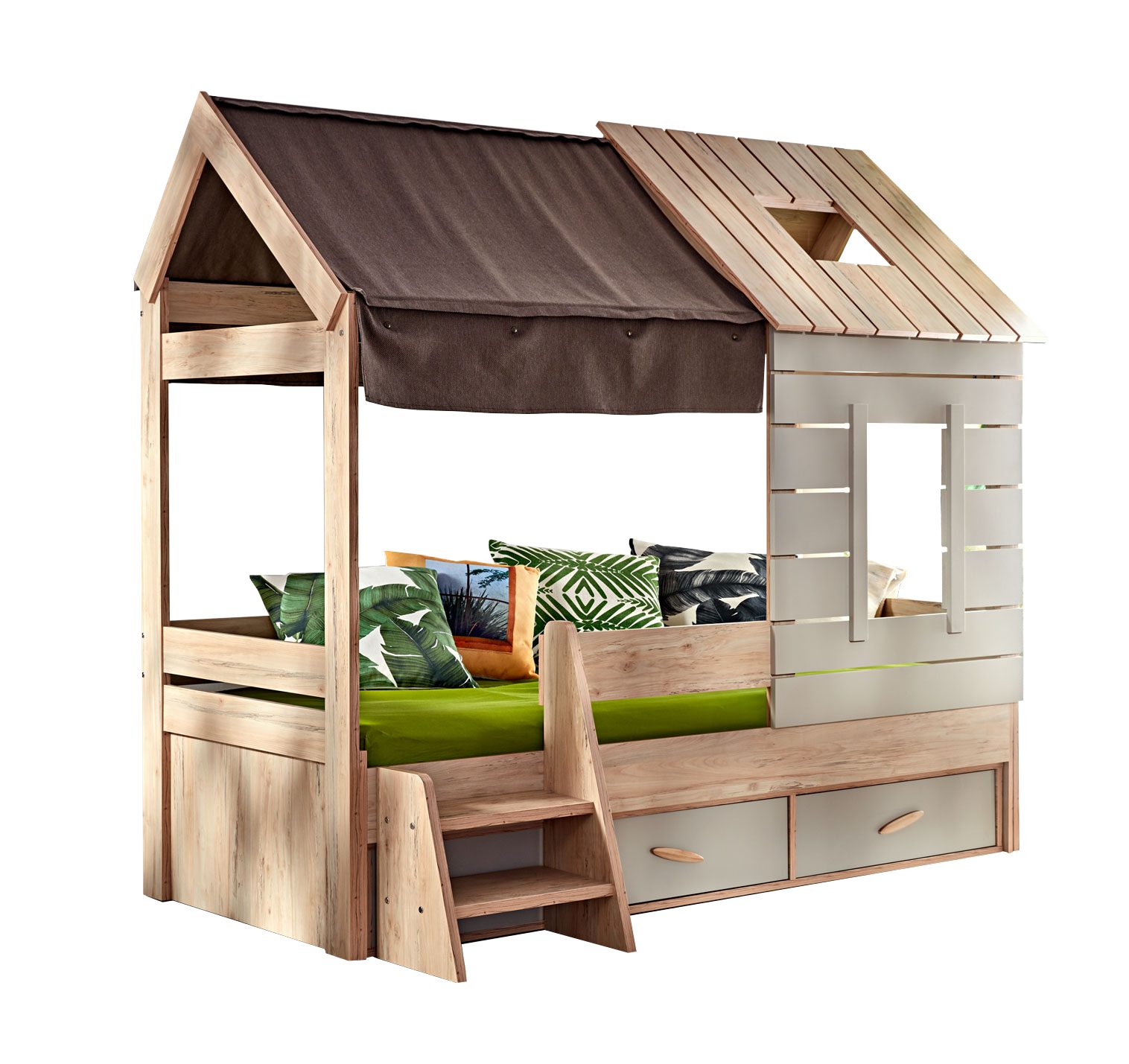 Möbel-Zeit Kinderbett Kinderbett Hausbett Baumhaus My House, 90x200 cm günstig online kaufen
