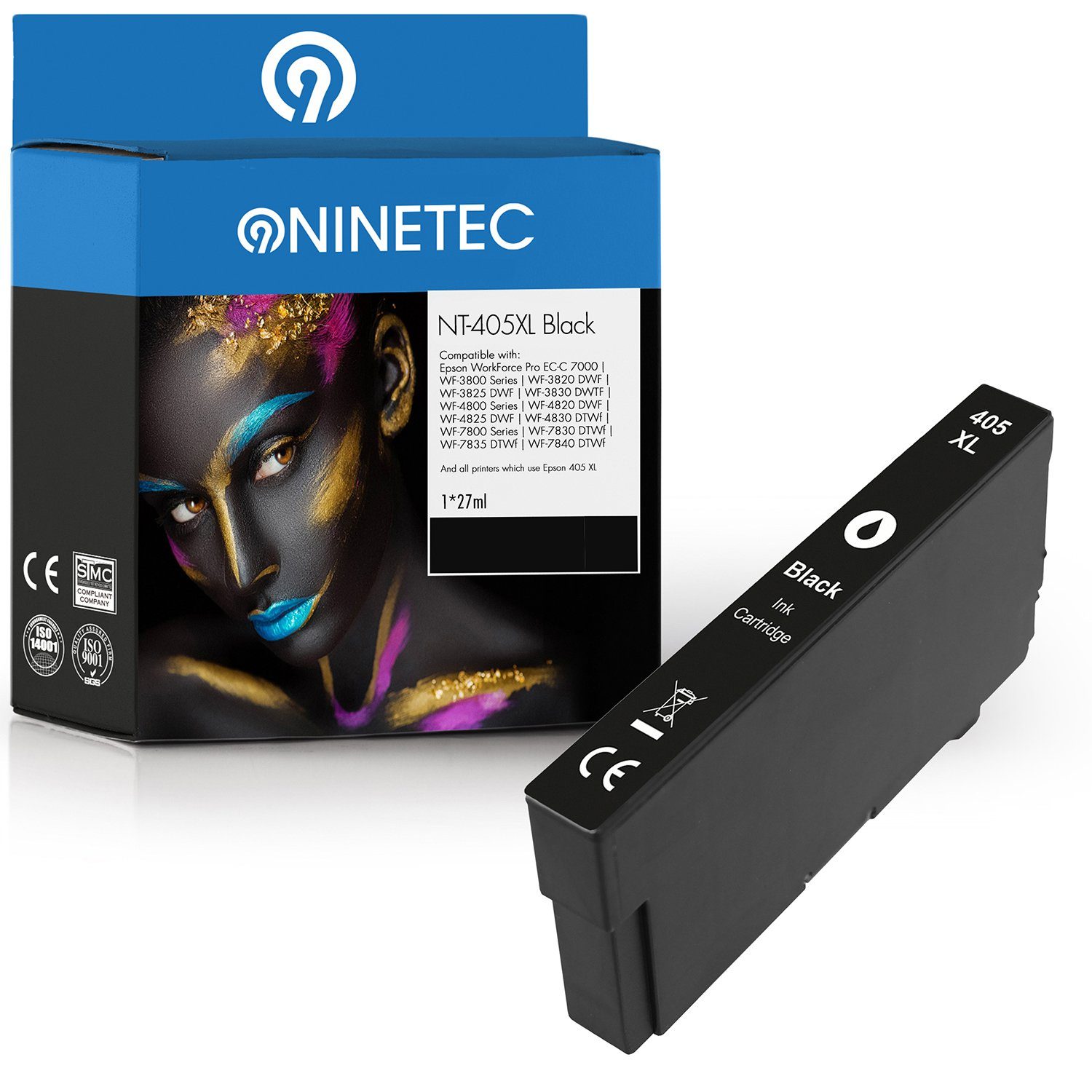 NINETEC ersetzt Epson 405XL 405 XL Black Tintenpatrone