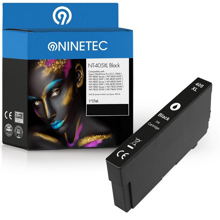 NINETEC ersetzt Epson 405XL Black Tintenpatrone