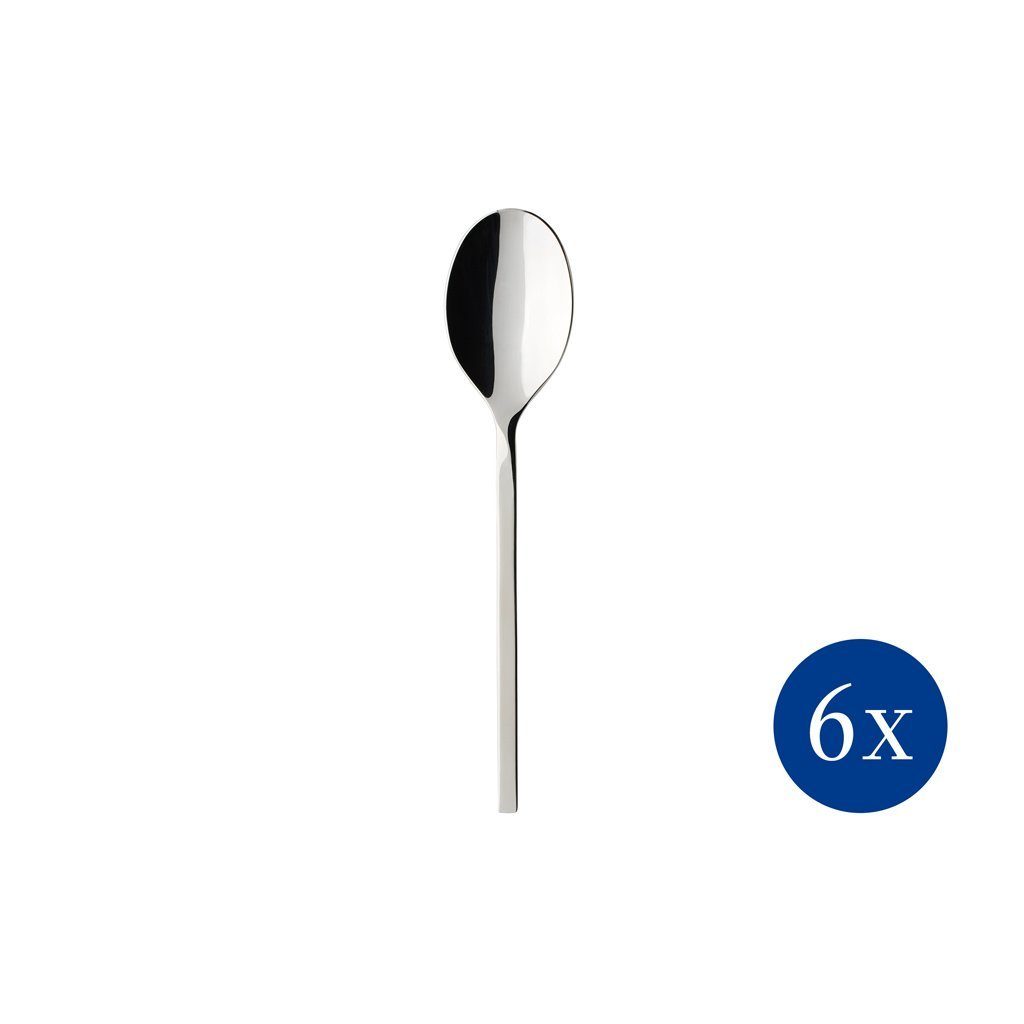 Villeroy & Boch Dessertlöffel NewWave Löffel, 6 Stück (6 Stück)