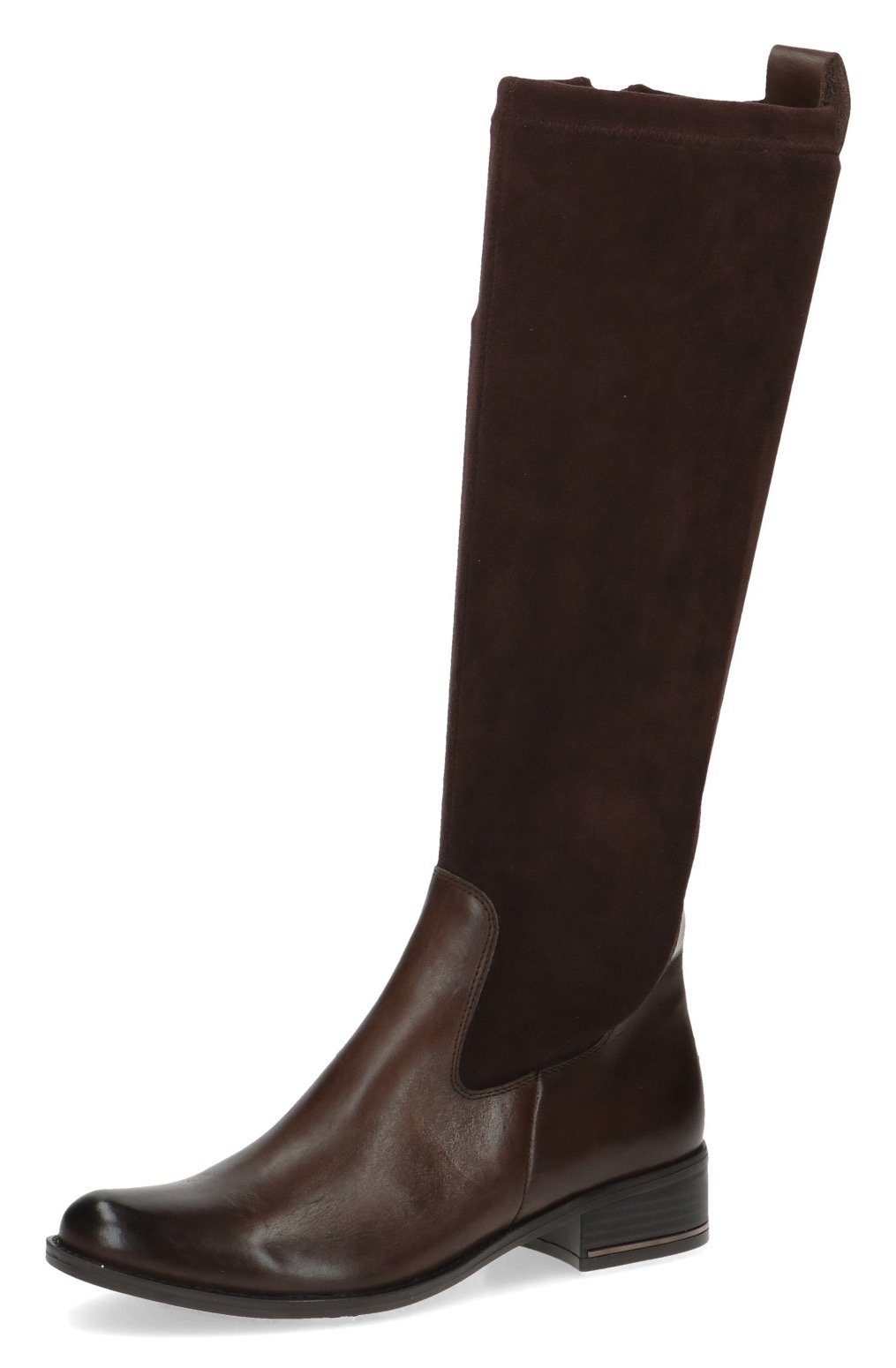 bequeme Stretch-XS-Schaft, dunkelbraun mit Weite Stiefel Caprice