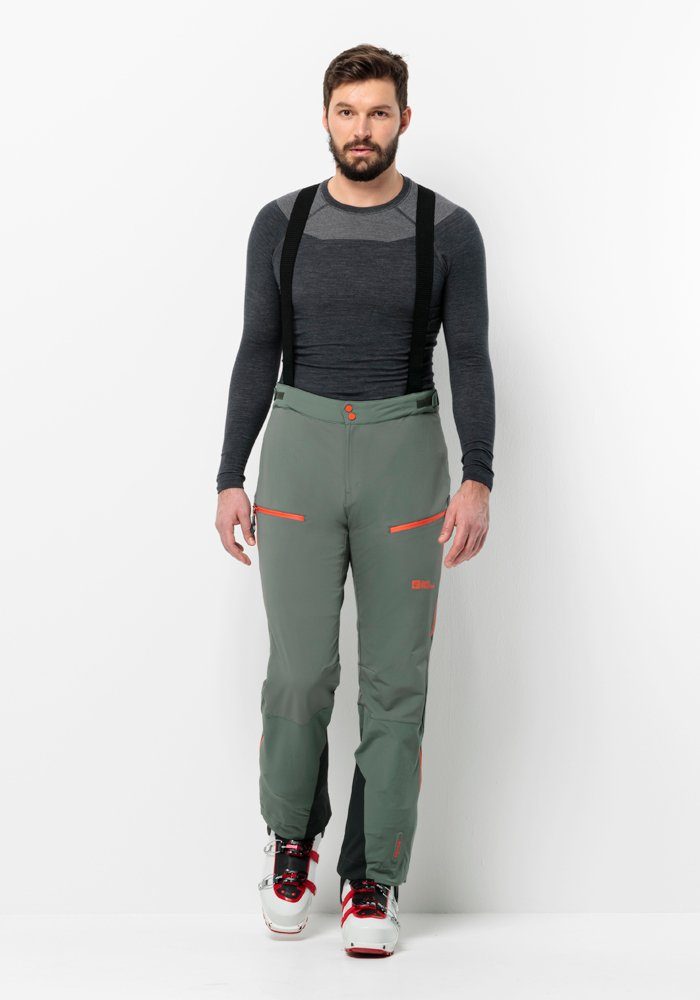 Jack Wolfskin Skihose ALPSPITZE PANTS M, Seitliche Reißverschlüsse an den  Oberschenkeln