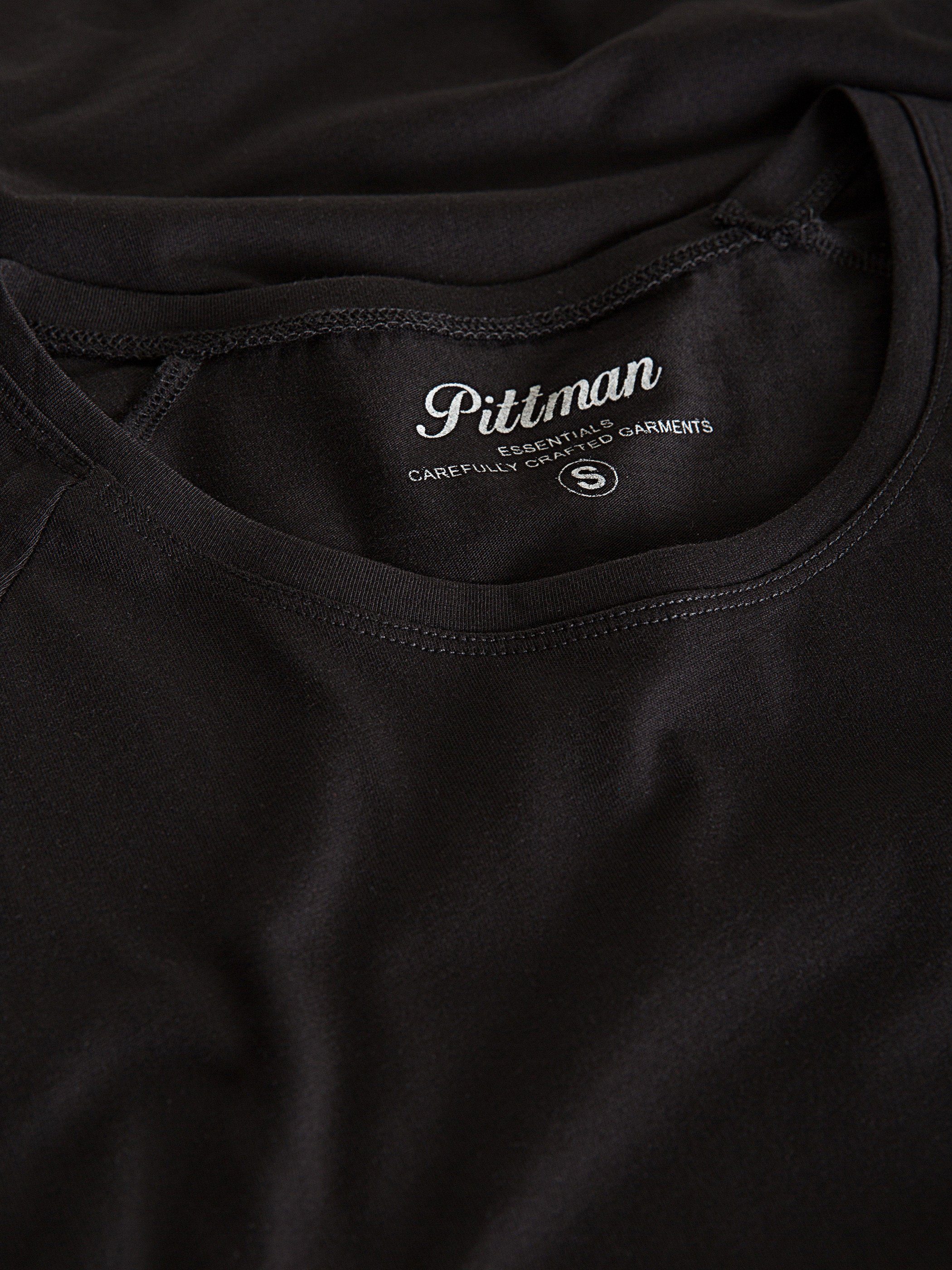 T-Shirt 3-Pack Oversize Pittman Herren Schwarz Rundhals 1640073) T-Shirt T-Shirt Finn 3er-Pack) (Set, (Black