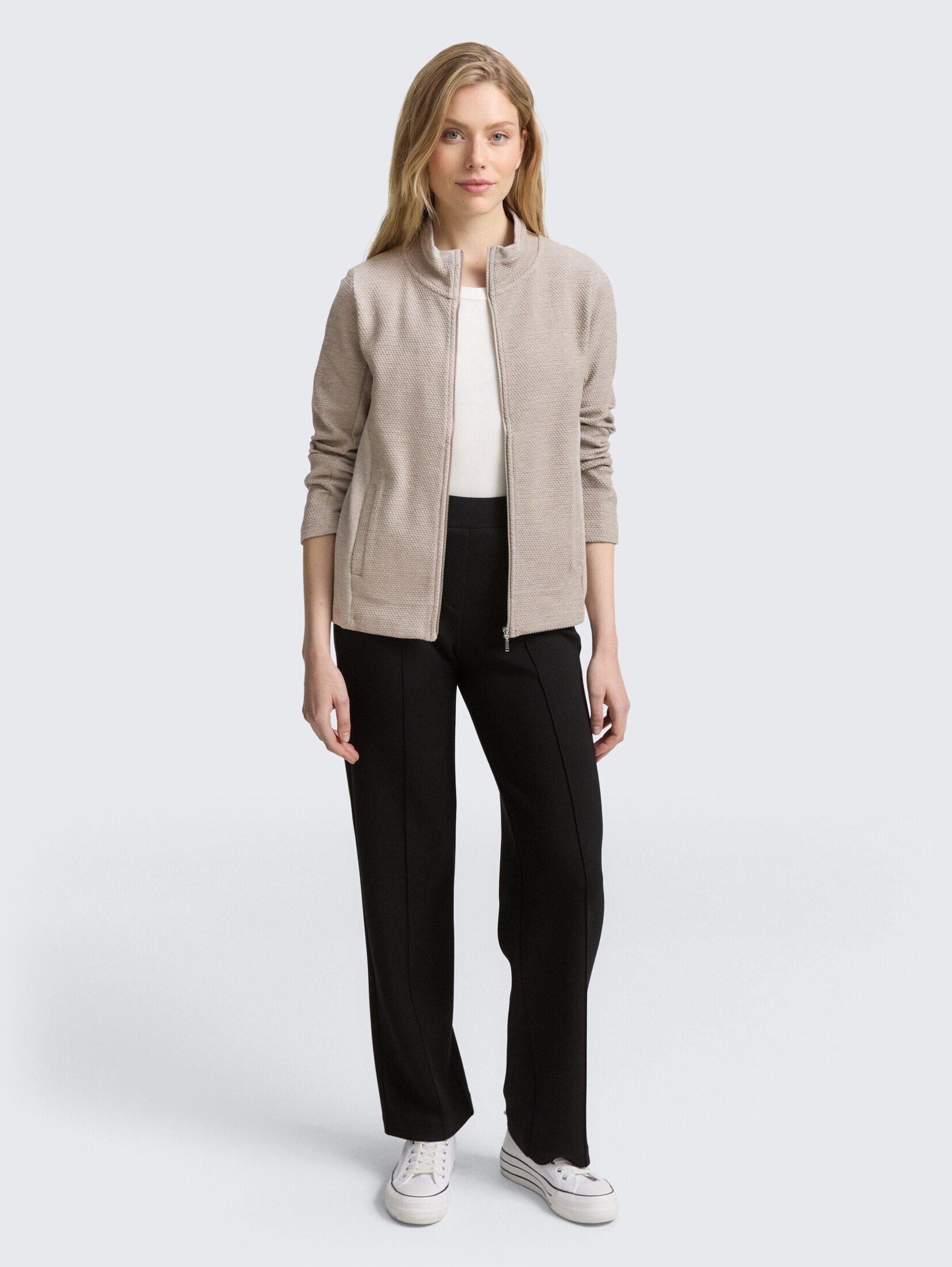TOM TAILOR Sweatjacke Strick & Sweatshirts Sweatjacke mit Stehkragen