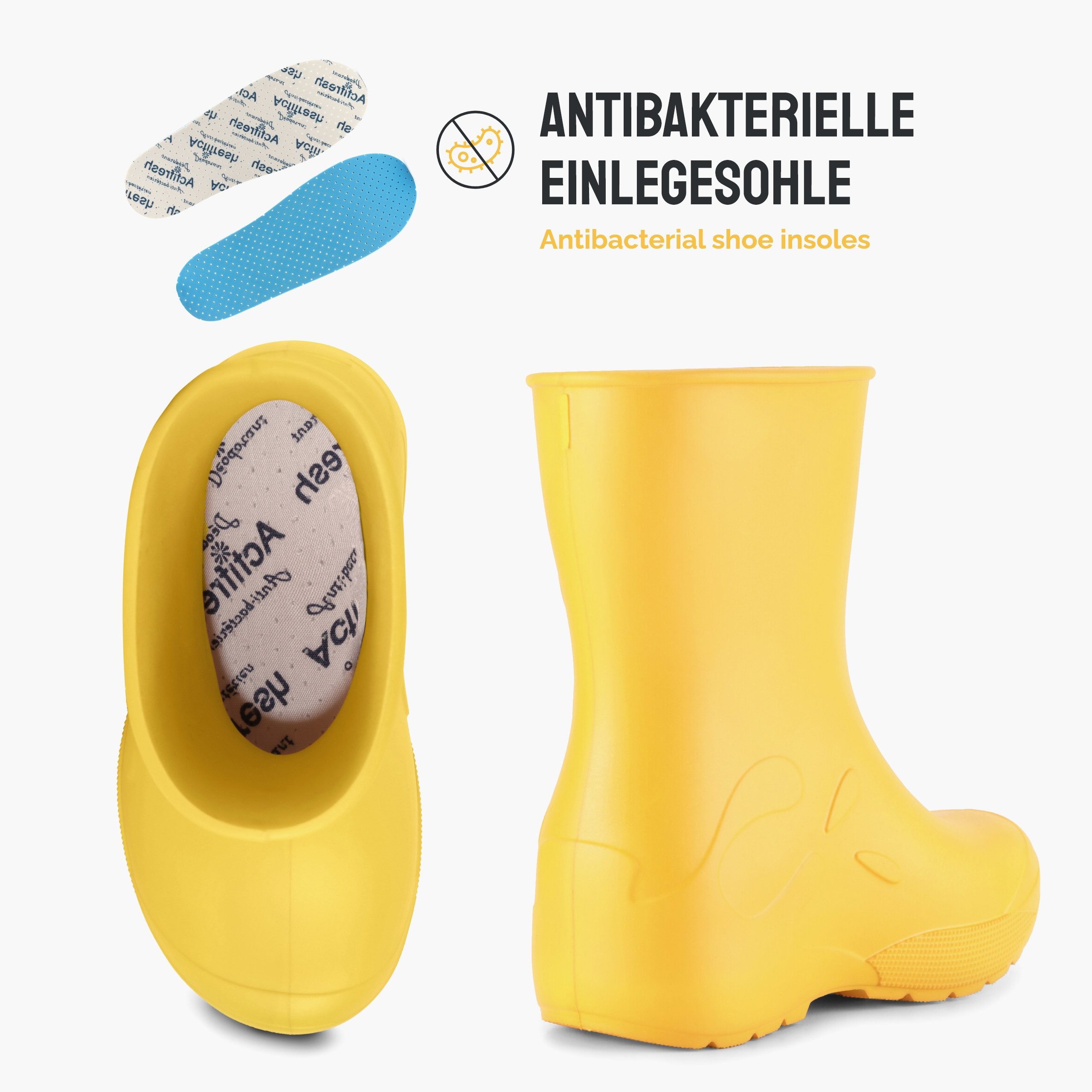 Ladeheid EVA Kinder Regenschuhe LA-CA-10 Gummistiefel