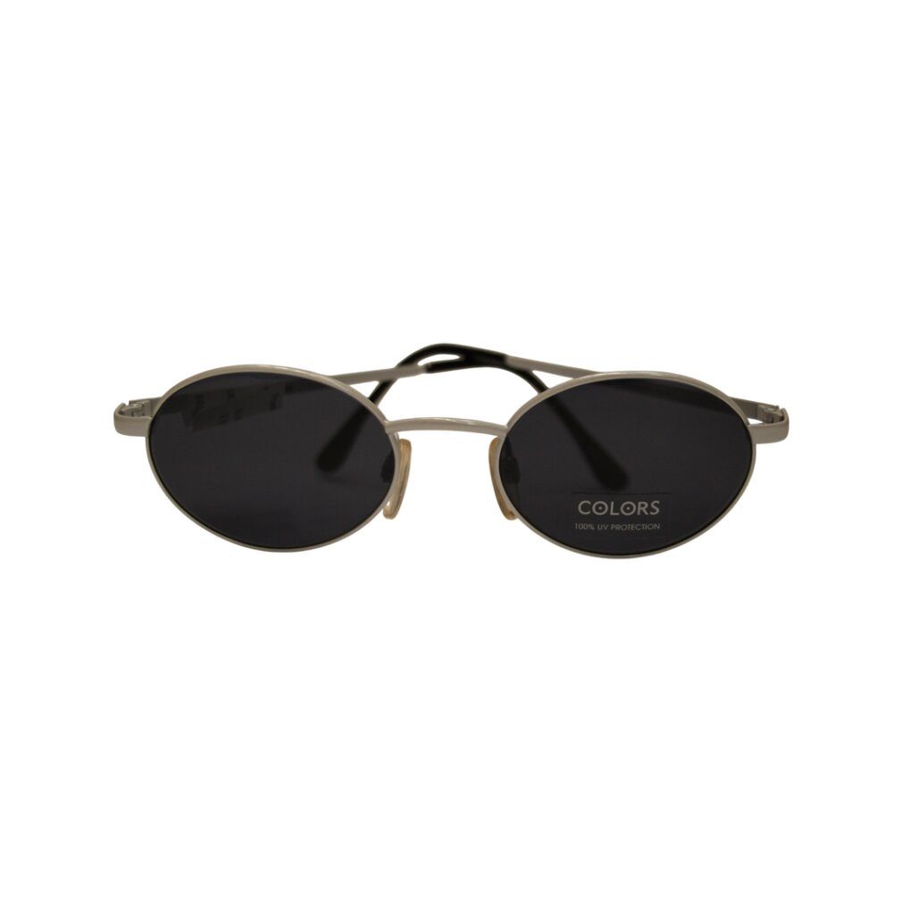 United Colors of Benetton Sonnenbrille Vereinigte Farben der Sonnenbrille Weißes Metall Oval Unisex