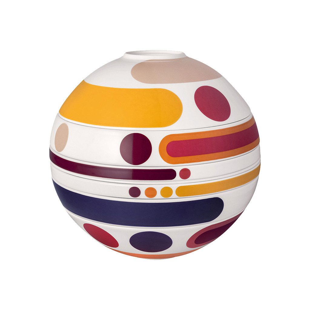 Villeroy & Boch Geschirr-Set Iconic LaBoule (7-tlg), 2 Personen, Porzellan, Premium Porcelain, mikrow.- & spülm.sicher, Made in Germany