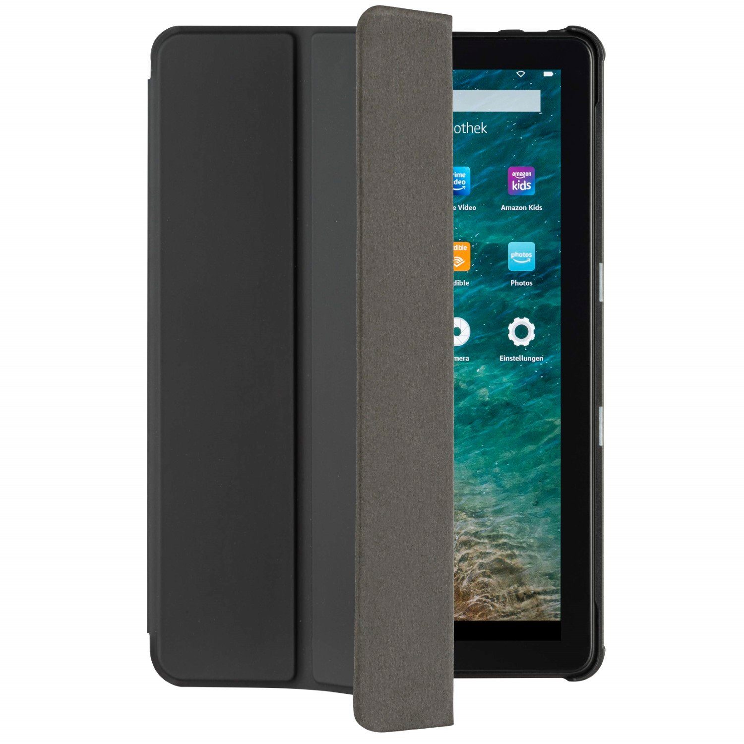 Hama Tablet-Hülle Smart Case Fold Tasche Cover Schutz-Hülle Black, Cover als flexibler schlanker Schutz mit Standfunktion