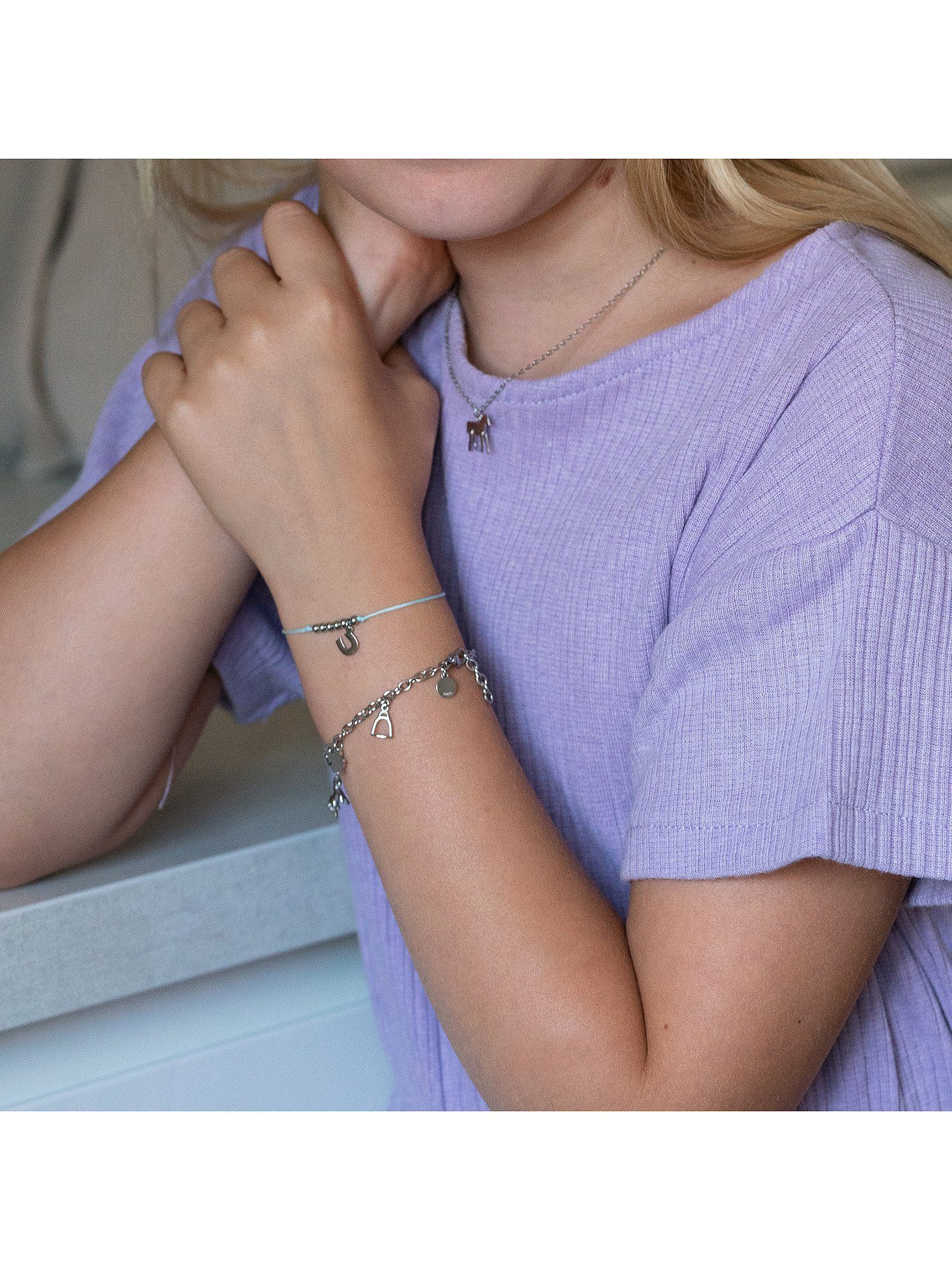 klassisch Time Kids Edelstahl, Cool silber Mädchen-Kinderarmband TIME COOL Armband