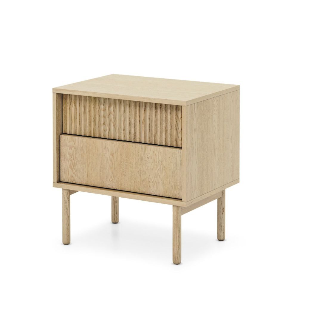 Compleo Nachttisch mit Schublade, Scandi design, Eiche cremona KOMO