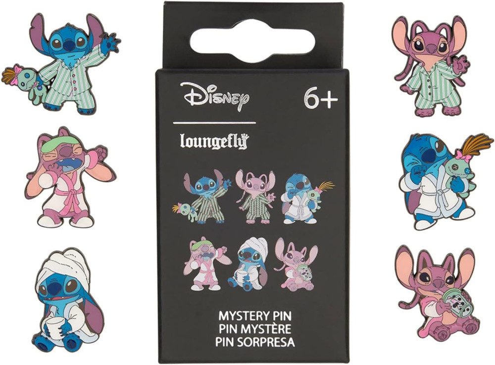 Funko Anstecknadel Disney by Loungefly Ansteck-Pins Blind Box Stitch and Angel Display (1