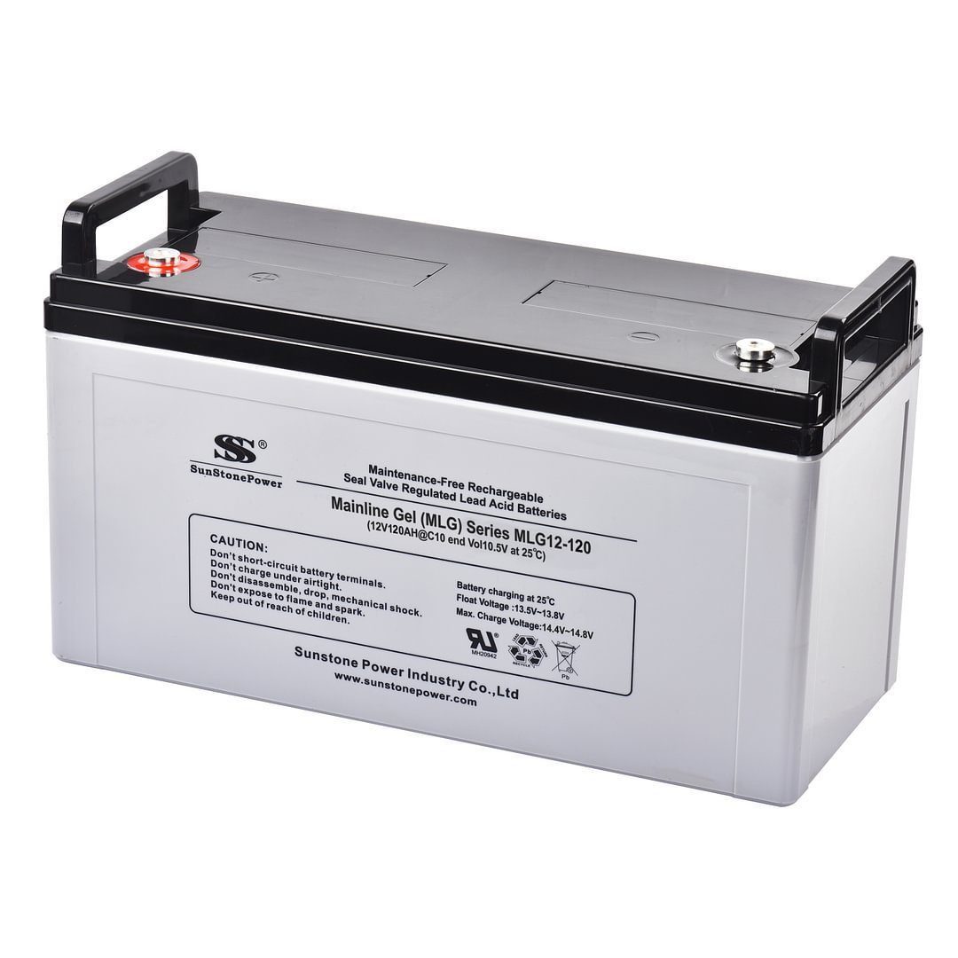Sunstone Power 12V 120AH Gel Solar Speicher für Inselanlagen USV Notstrom, 0% MWST Bleiakkus, wiederaufladbar, wartungsfrei, zyklenfest