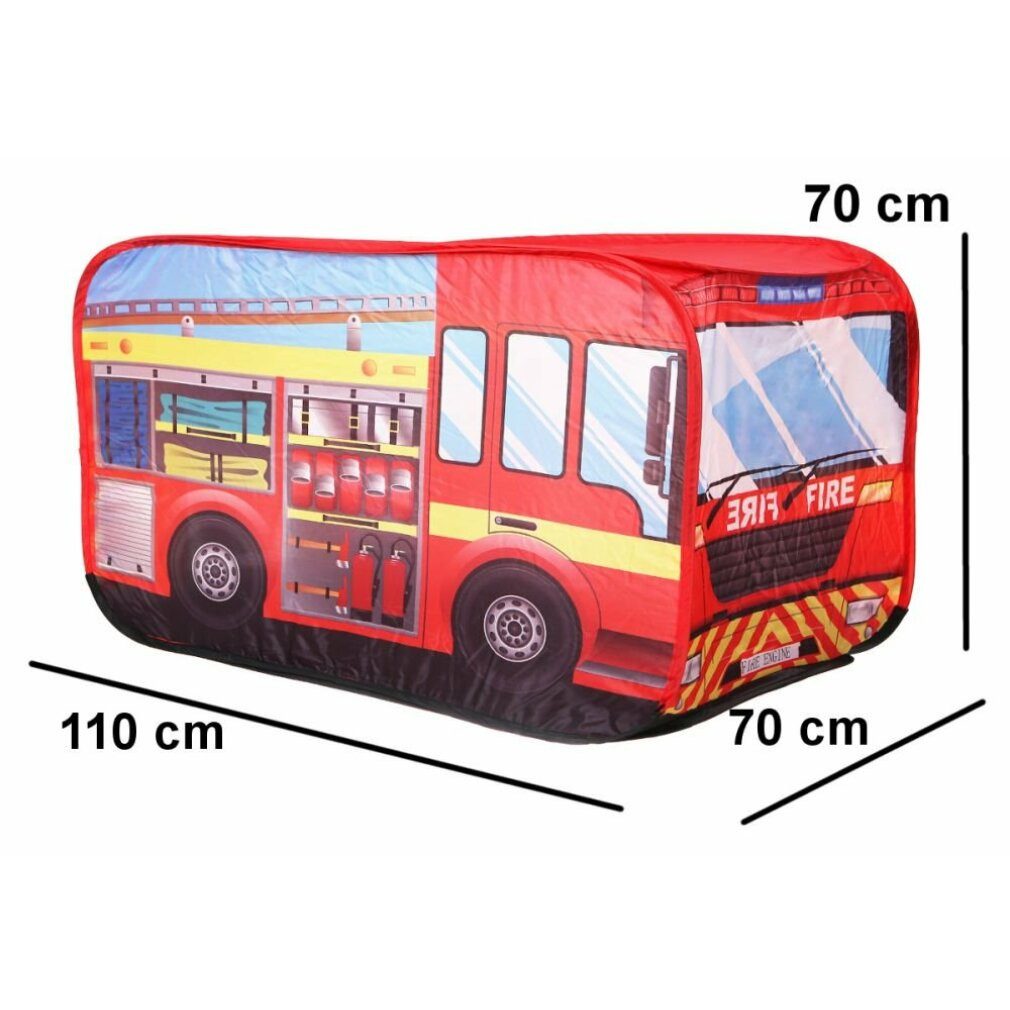 PIXINO Moskitonetz Kinderspielzelt Feuerwehrauto