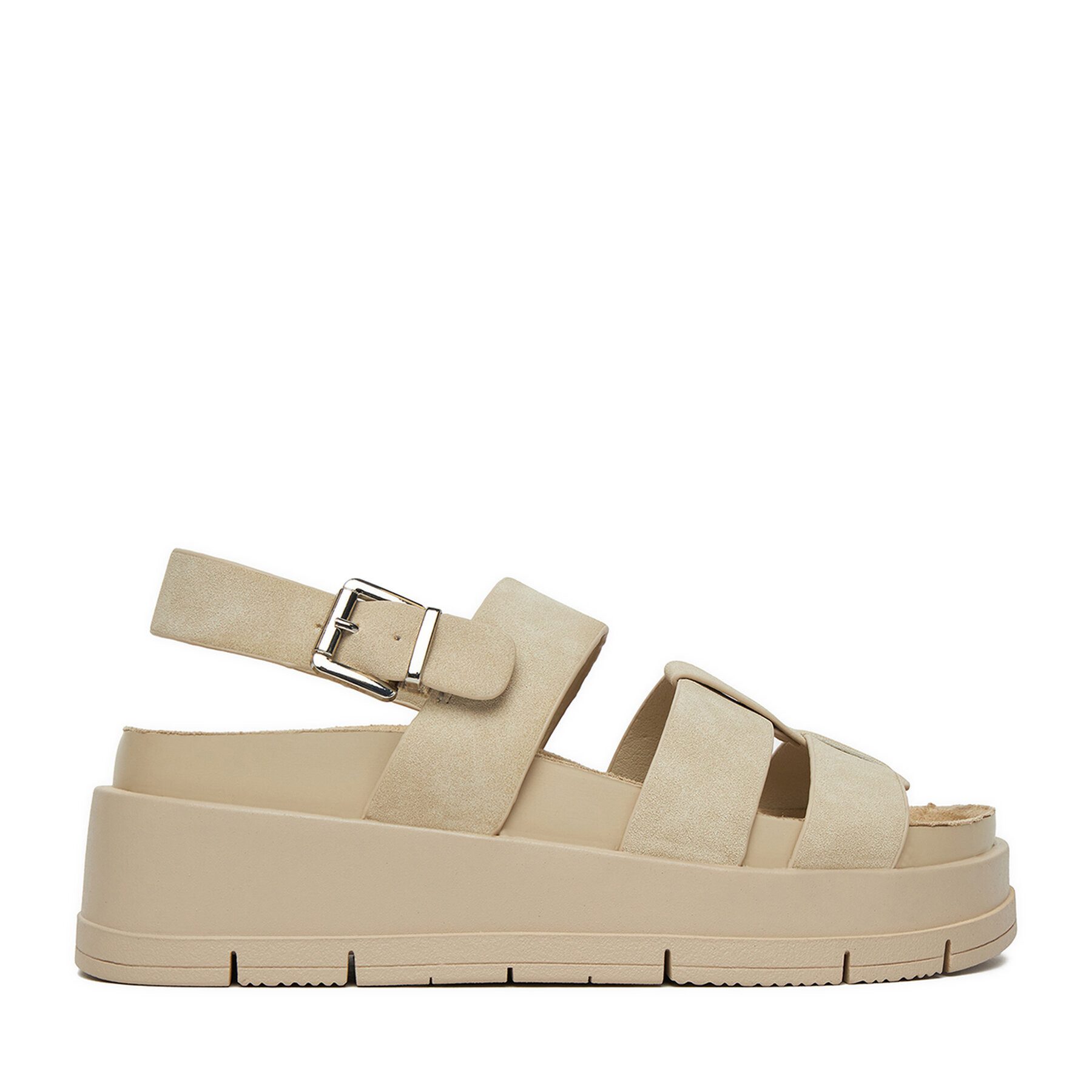 DeeZee Deezee Damen Sandalen 62273-3 Beige Sandale