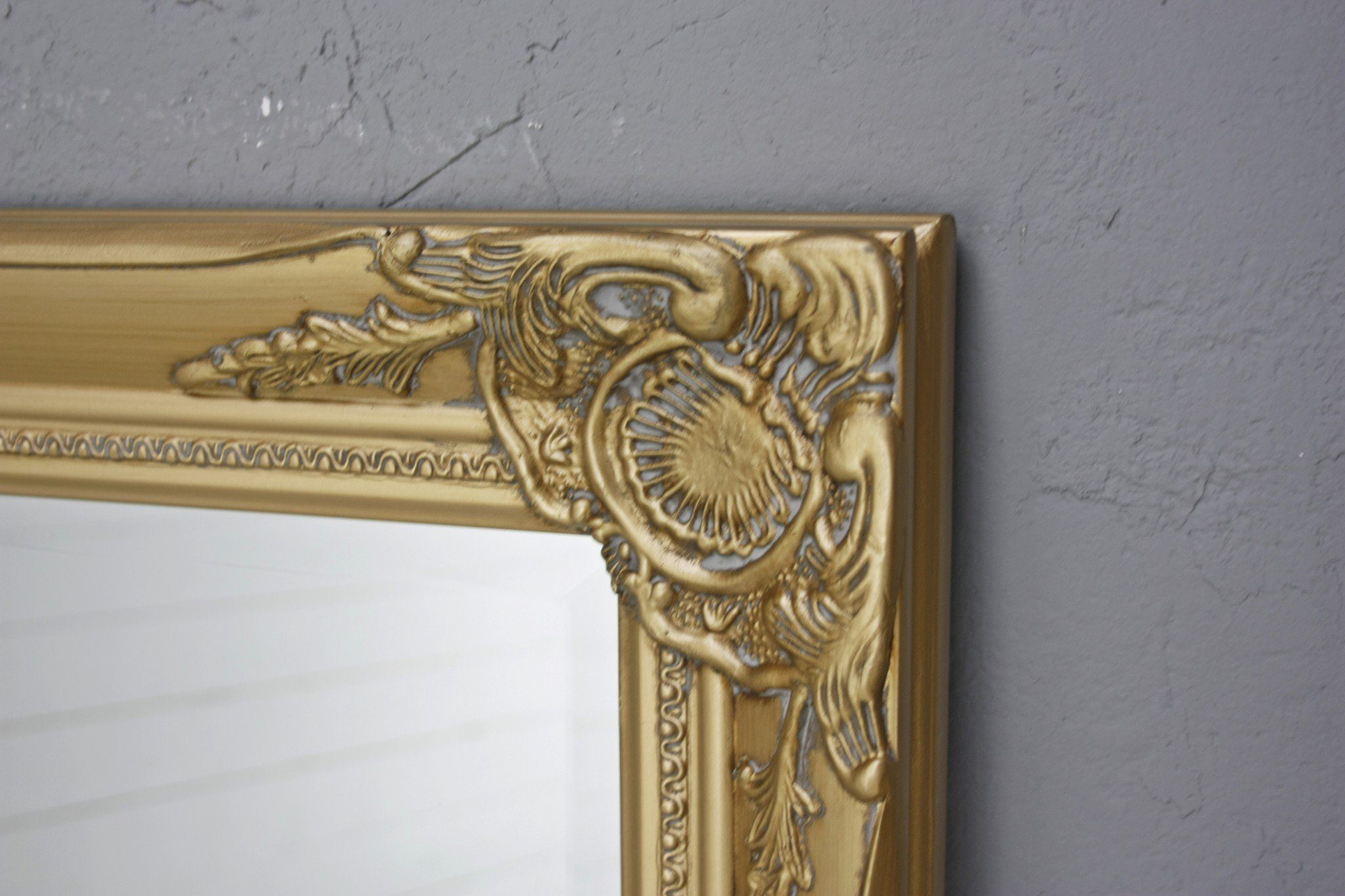 elbmöbel Wandspiegel Spiegel gold cm 132x72x7 132cm Wandspiegel Gold Barock Spiegel: Holz, Stil barock