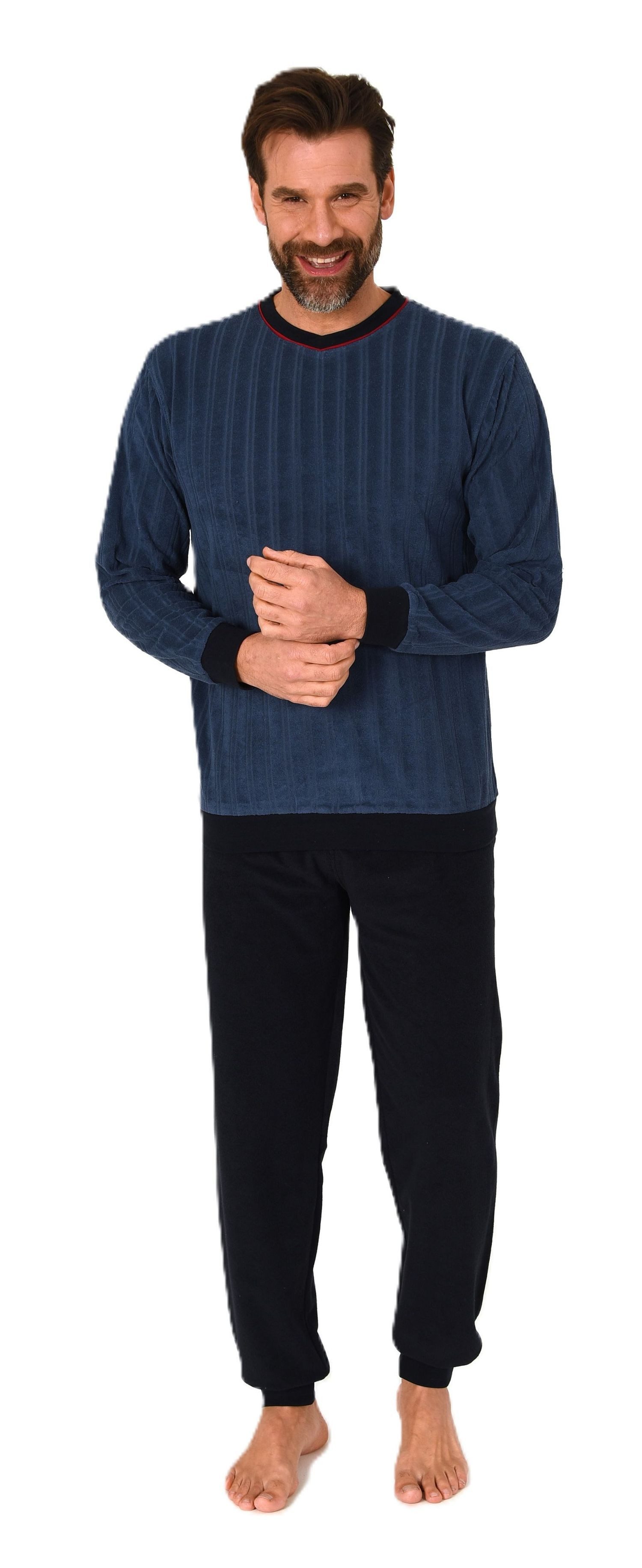 Normann Pyjama Normann Herren Frottee Schlafanzug günstig online kaufen