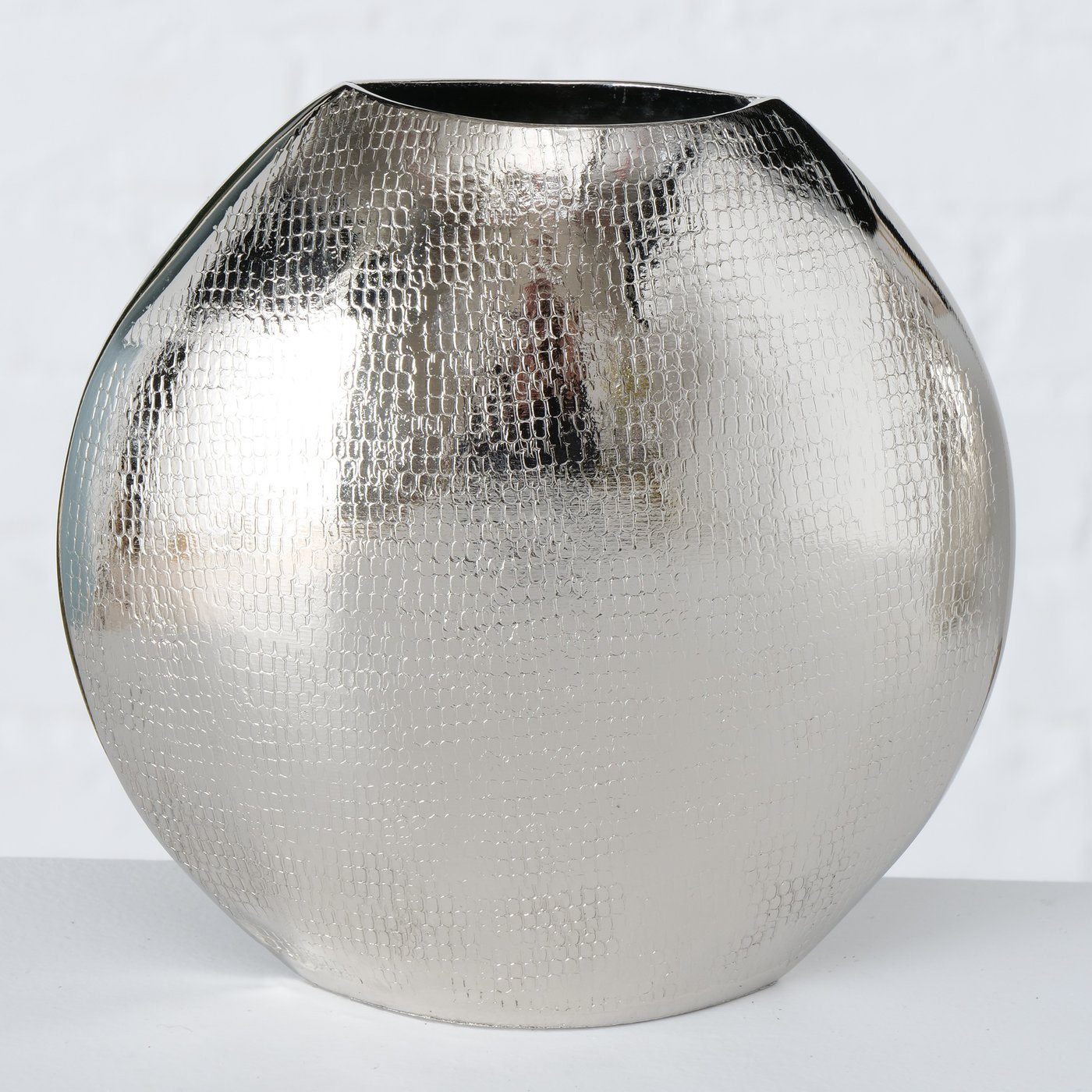 BOLTZE St) aus Blumenvase Dekovase in "Passia" 2er Aluminium (2 silber, Vase Set