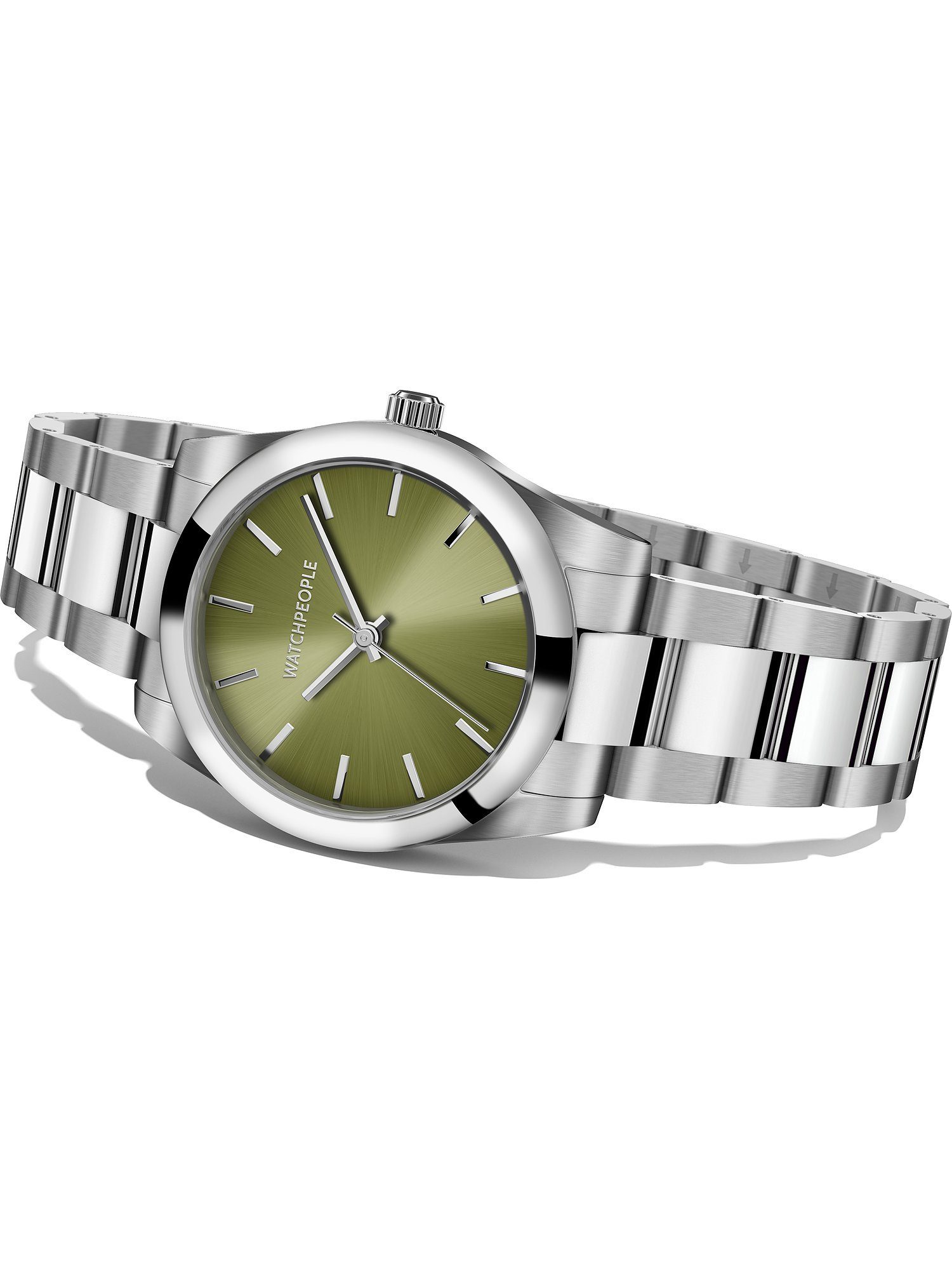 Damen-Uhren Quarzuhr grün Quarz, Klassikuhr Watchpeople Watchpeople Analog