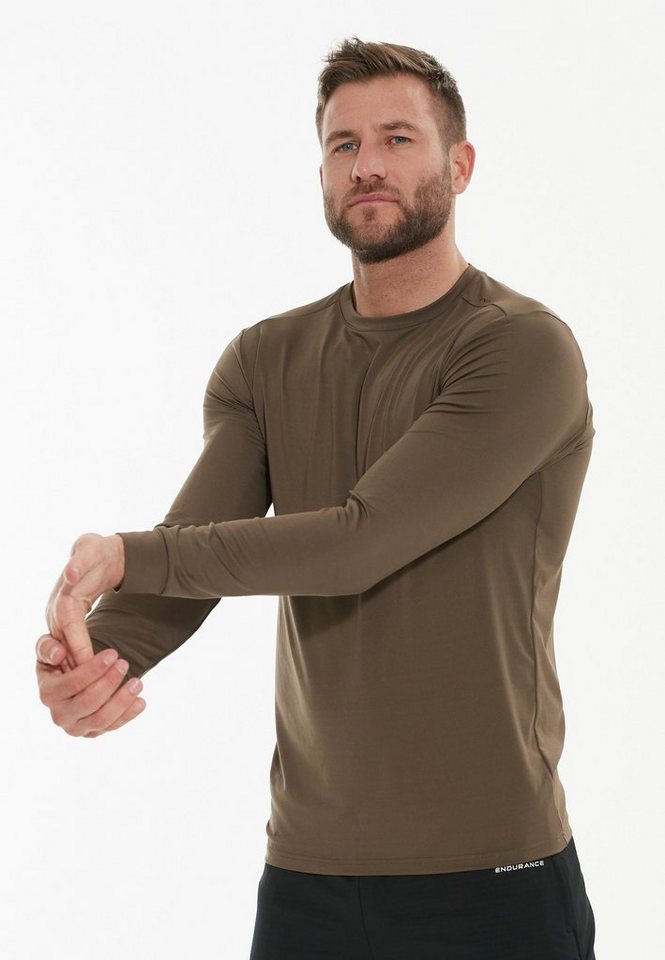 (1-tlg) ENDURANCE Hubend Polyester mit recyceltem Langarmshirt
