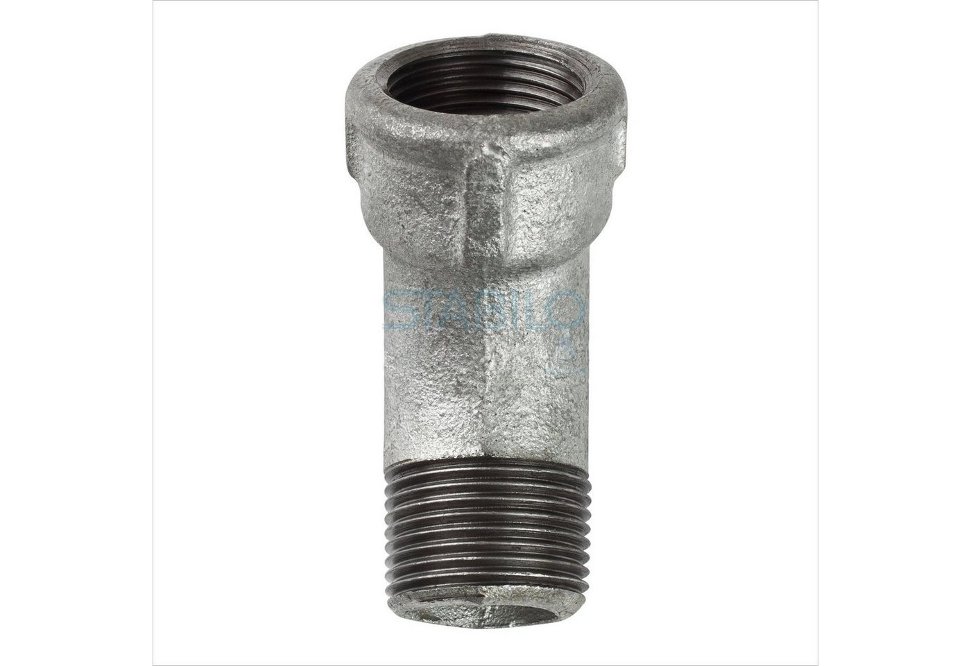Thumbnail - GEBO Gewindefitting Temperguss Fitting Bogen Winkel Rohrbogen Rohrwinkel 2" 45° IG/AG