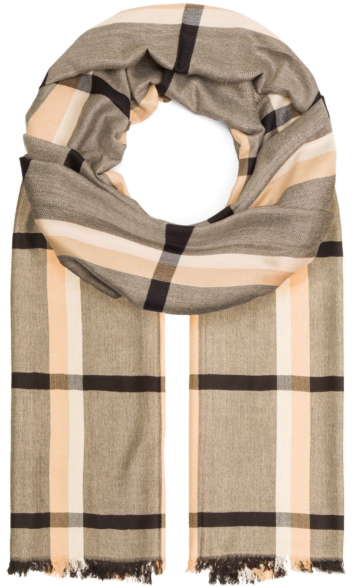 compagno Modeschal, (1-St), XXL Winterschal Karomuster kariert Winter Schal Weihnachten Geschenk