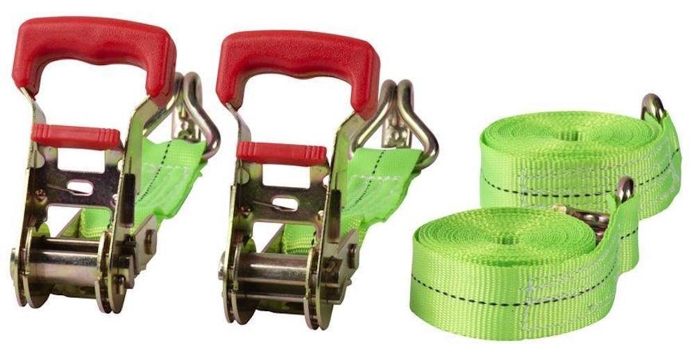 PROREGAL® Spanngurt Spanngurt bis 400kg, 2 Stück, 30mmx4,5m